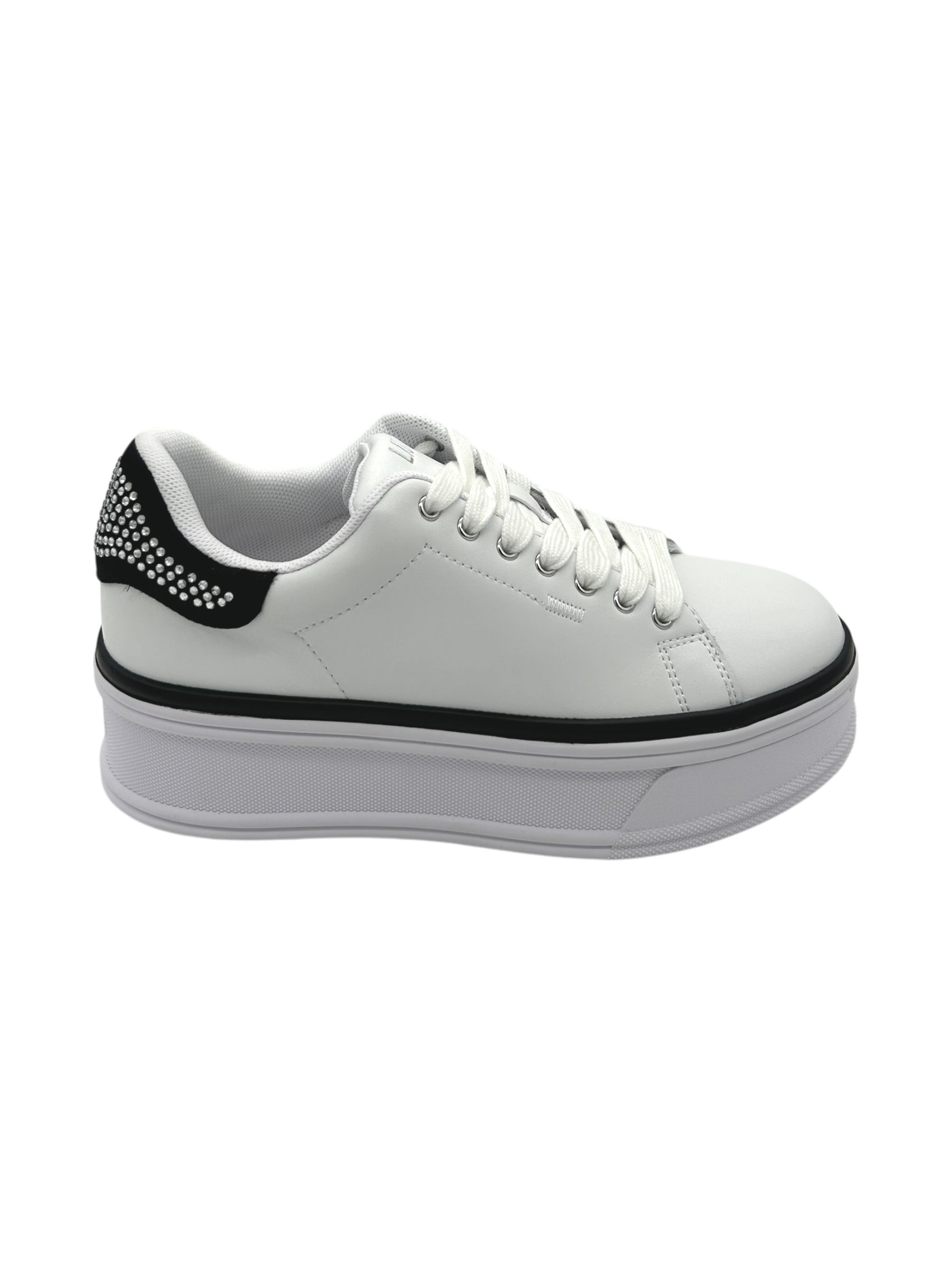 Sneakers pelle LIUJO White Black  - Selma 16 -