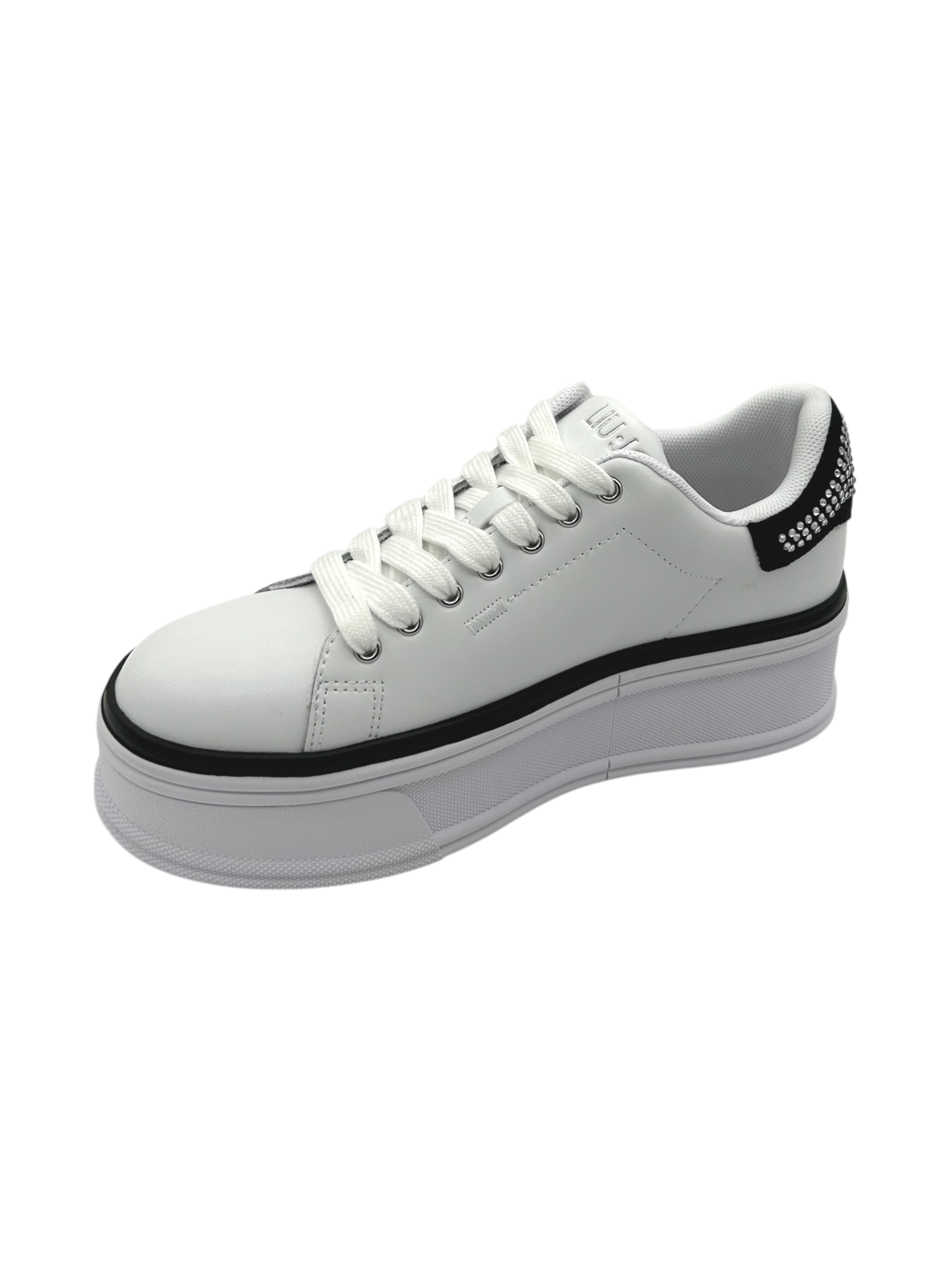 Sneakers pelle LIUJO White Black  - Selma 16 -