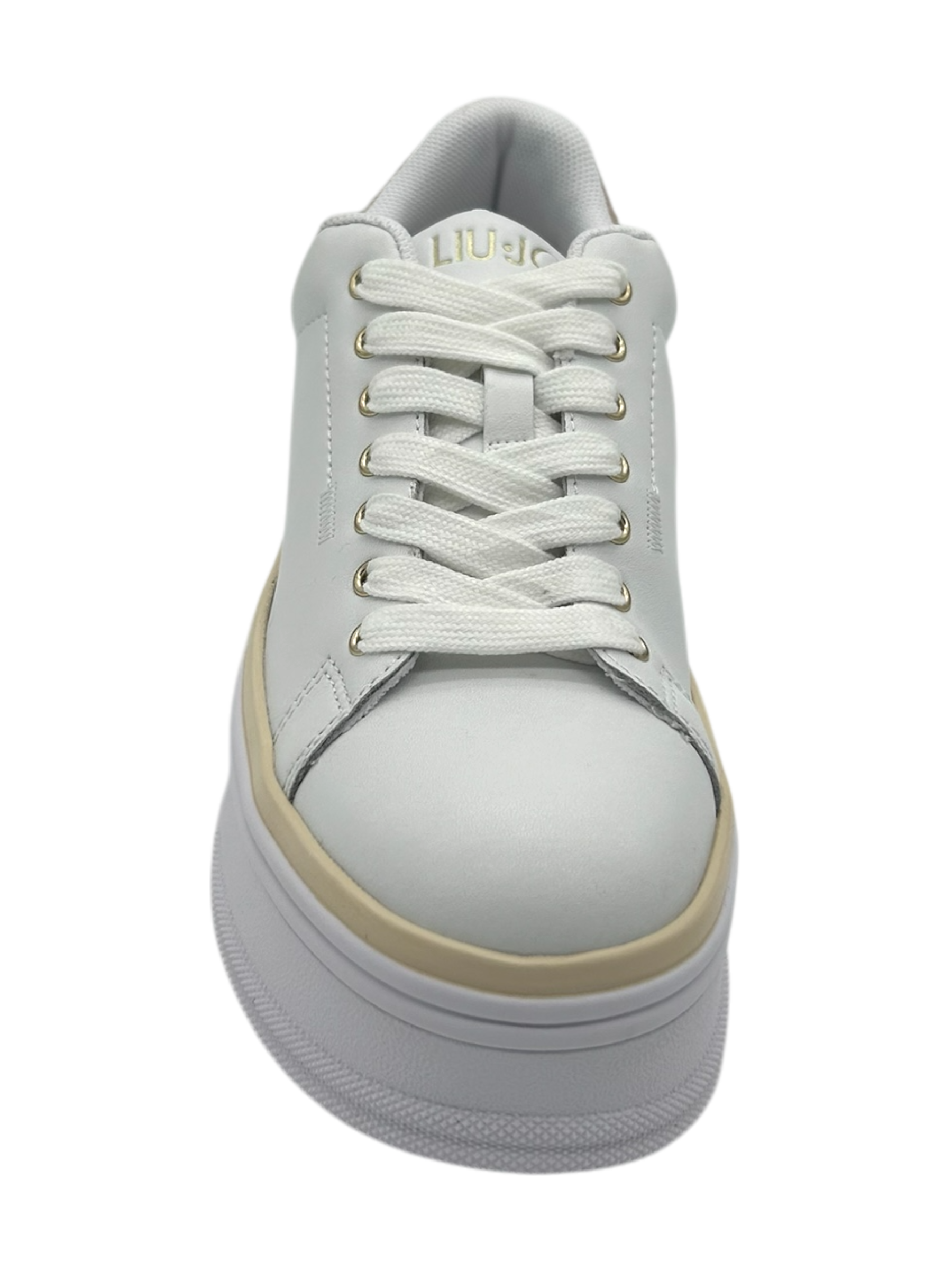 Sneakers pelle LIUJO White Cipria  - Selma 16 -