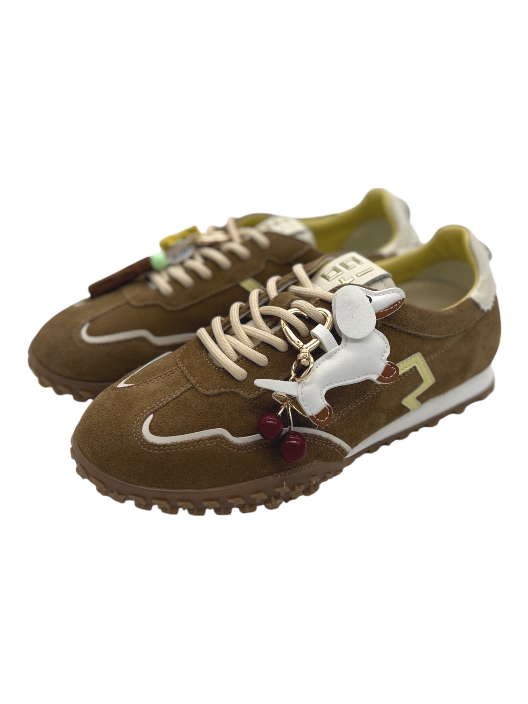 Sneakers pelle donna GIO+ Combi Brown -Cielo 07 -