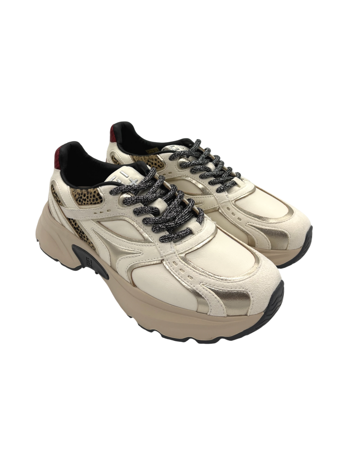 Sneakers donna GIO+ Combi Gold Dalia 36 in pelle