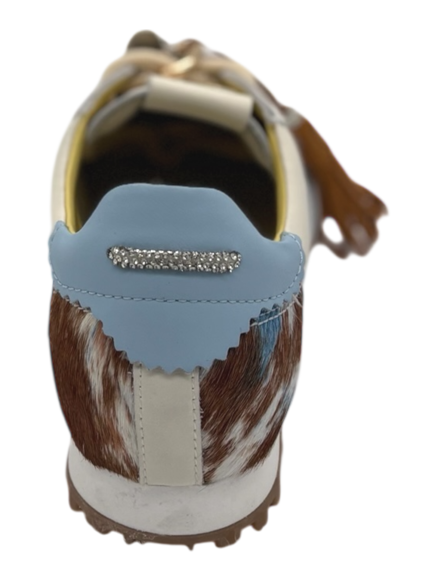 Sneakers pelle donna GIO+ Combi Mucca -Cielo 06 -