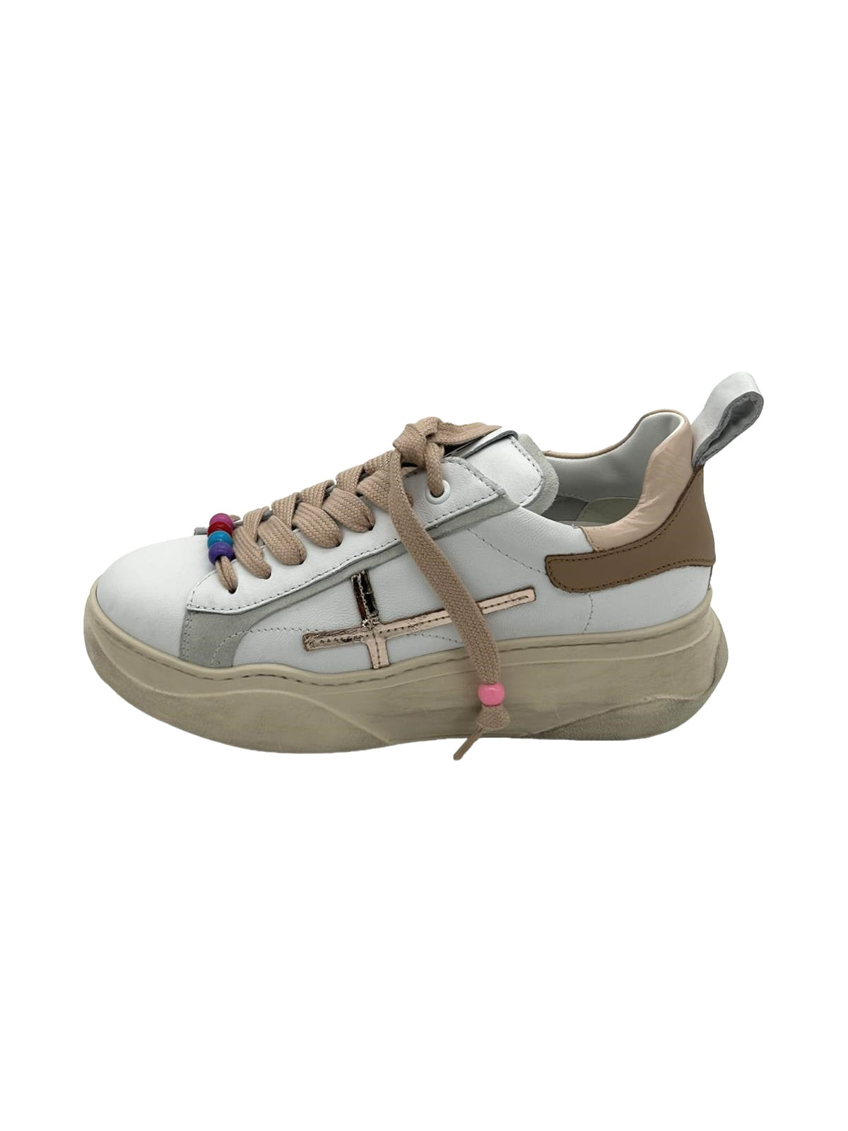 Sneakers pelle donna GIO+ Combi Nudo - GIADA 62E -