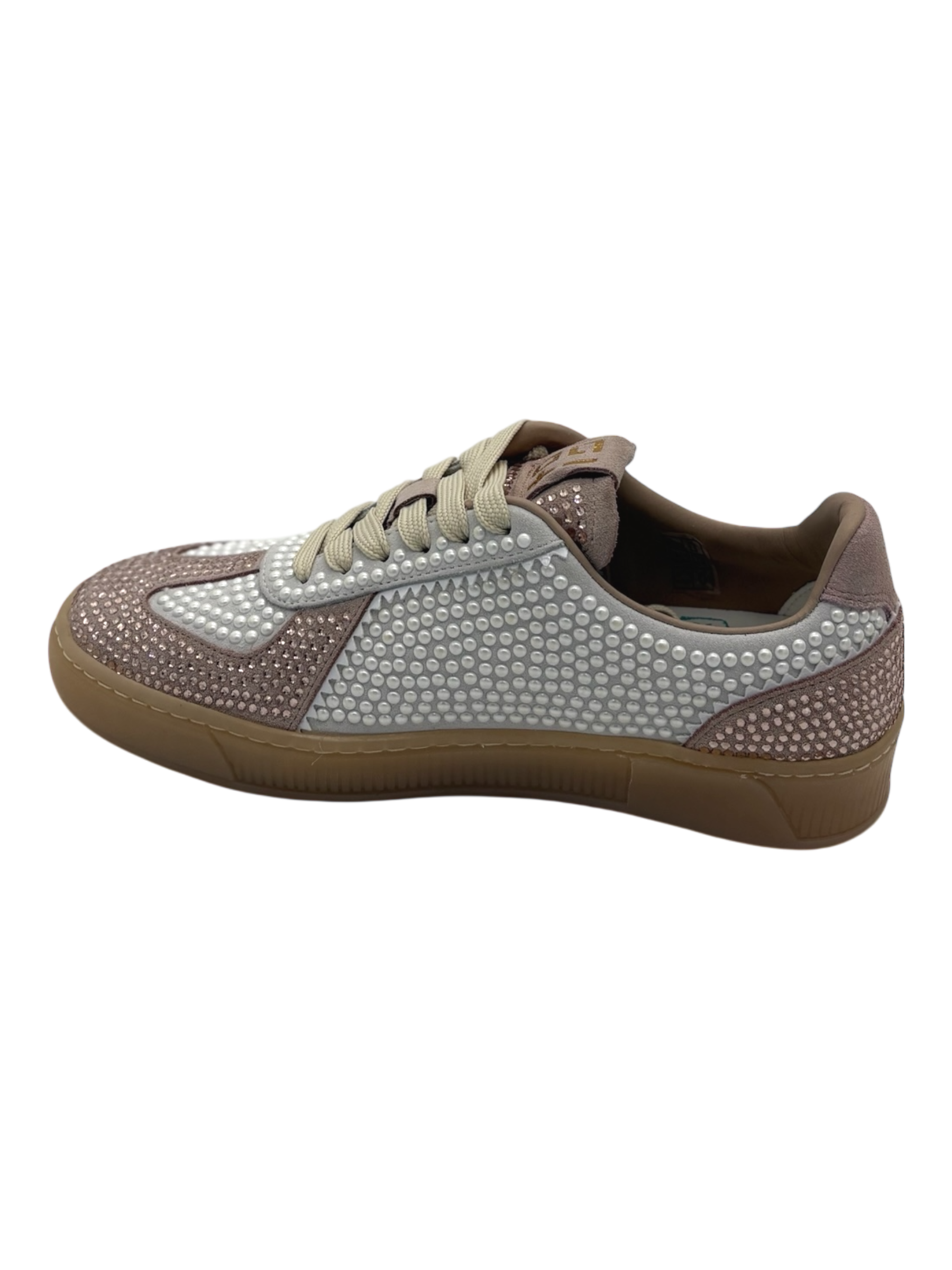 Sneakers pelle donna GIO+ Combi Perla -Blue 1022 -