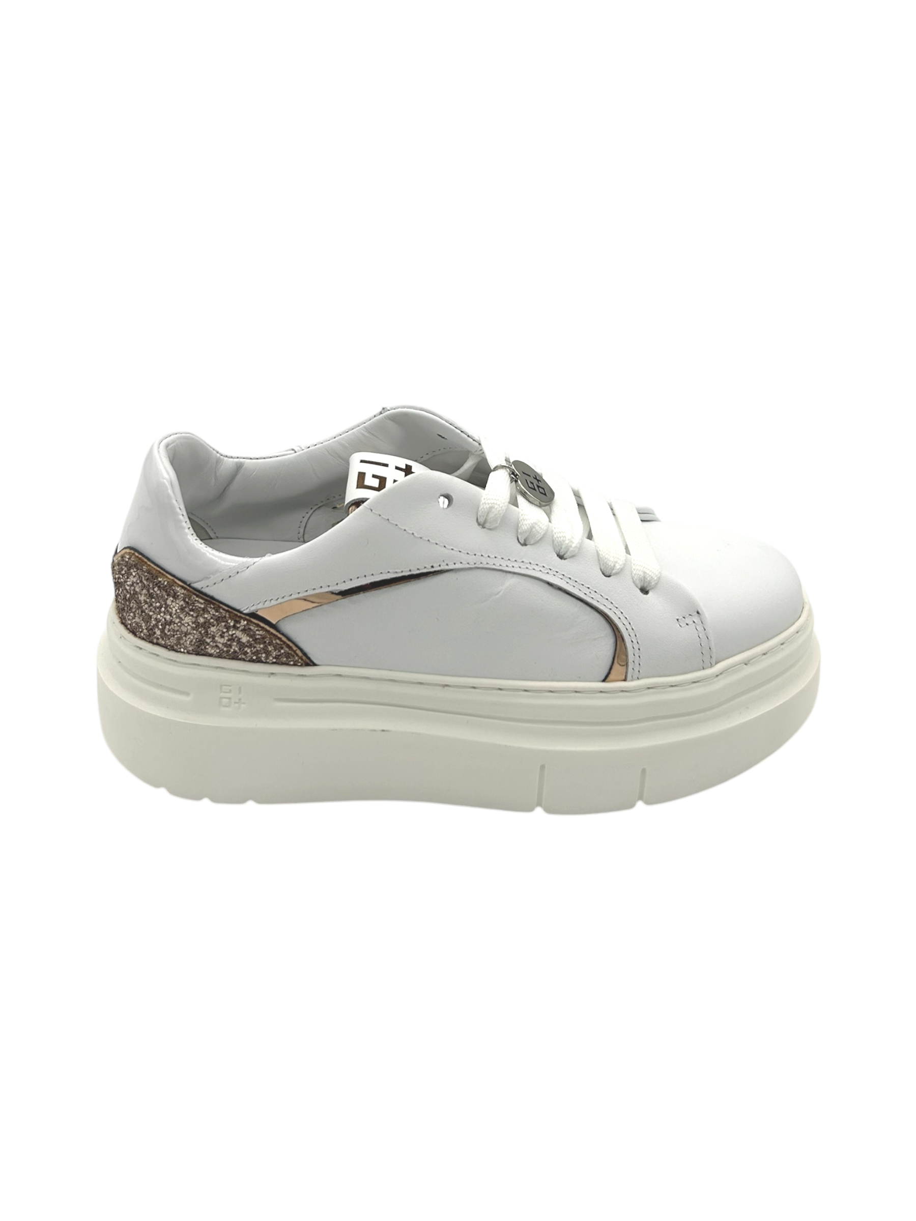 Sneakers pelle donna GIO+ Combi Rosè   - Aria 04 -