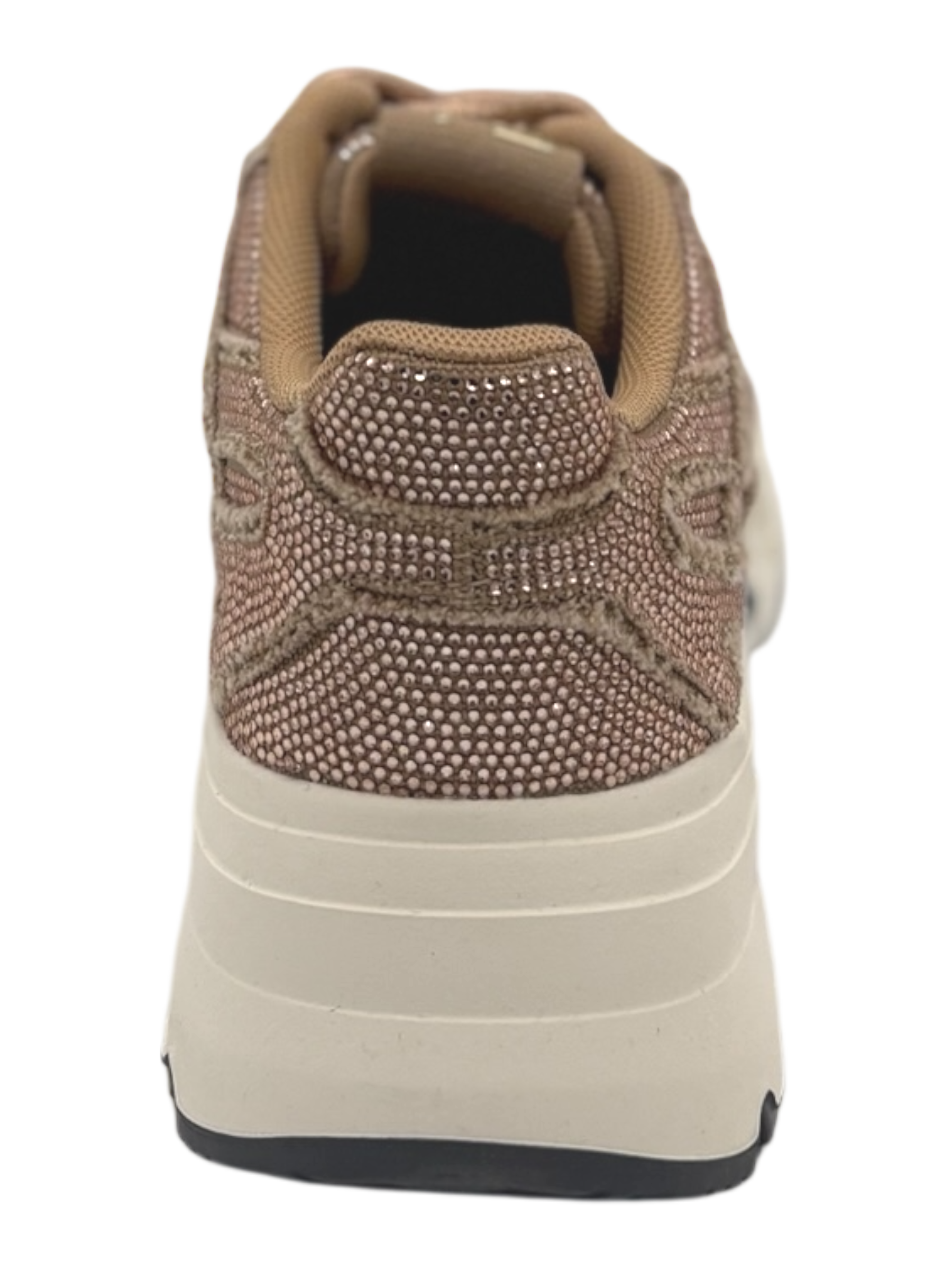 Sneakers pelle donna GIO+ Strass Rosè -Dalia 01 -