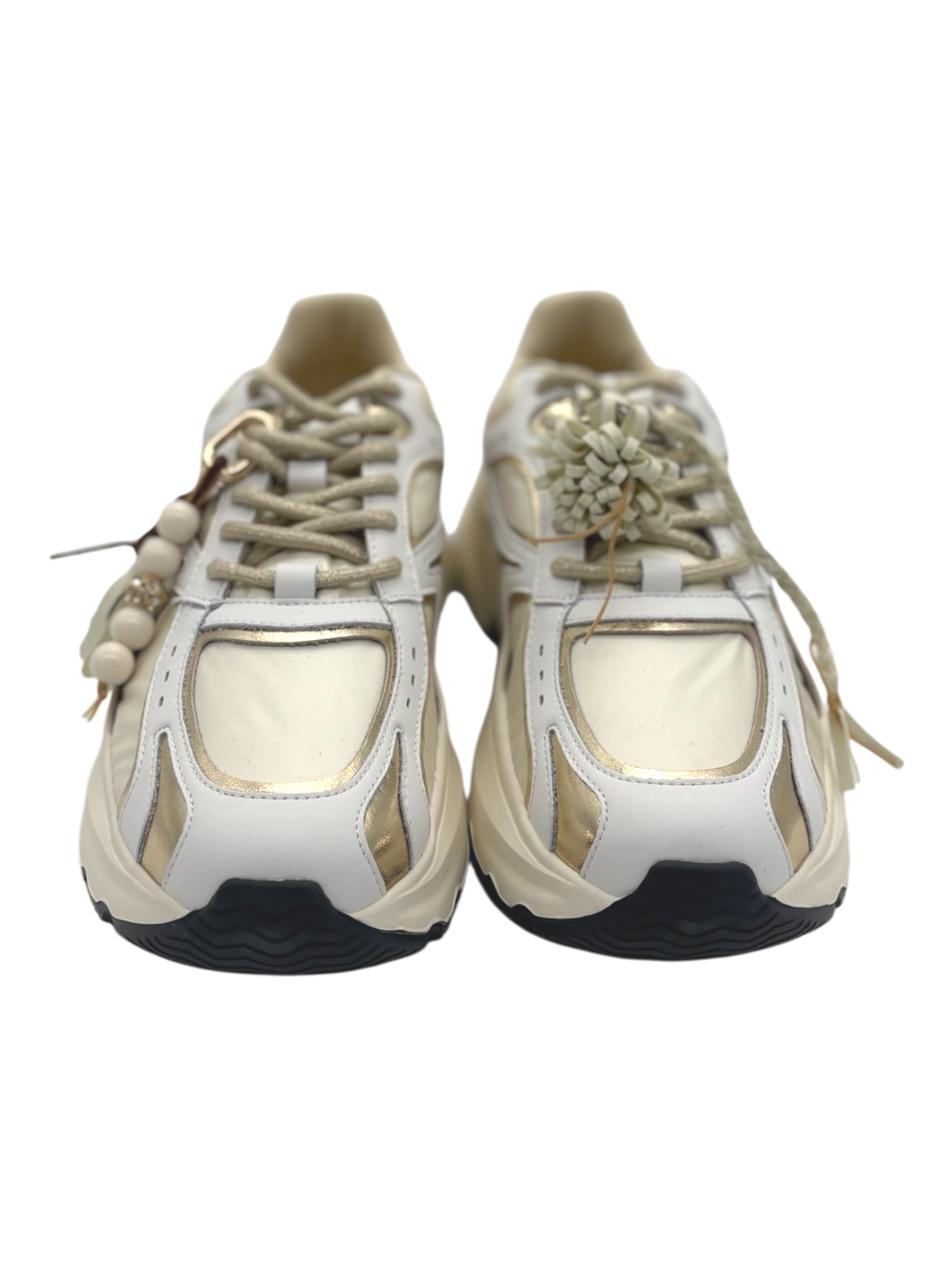 Sneakers pelle donna GIO+ combi Gold -Dalia 13 -