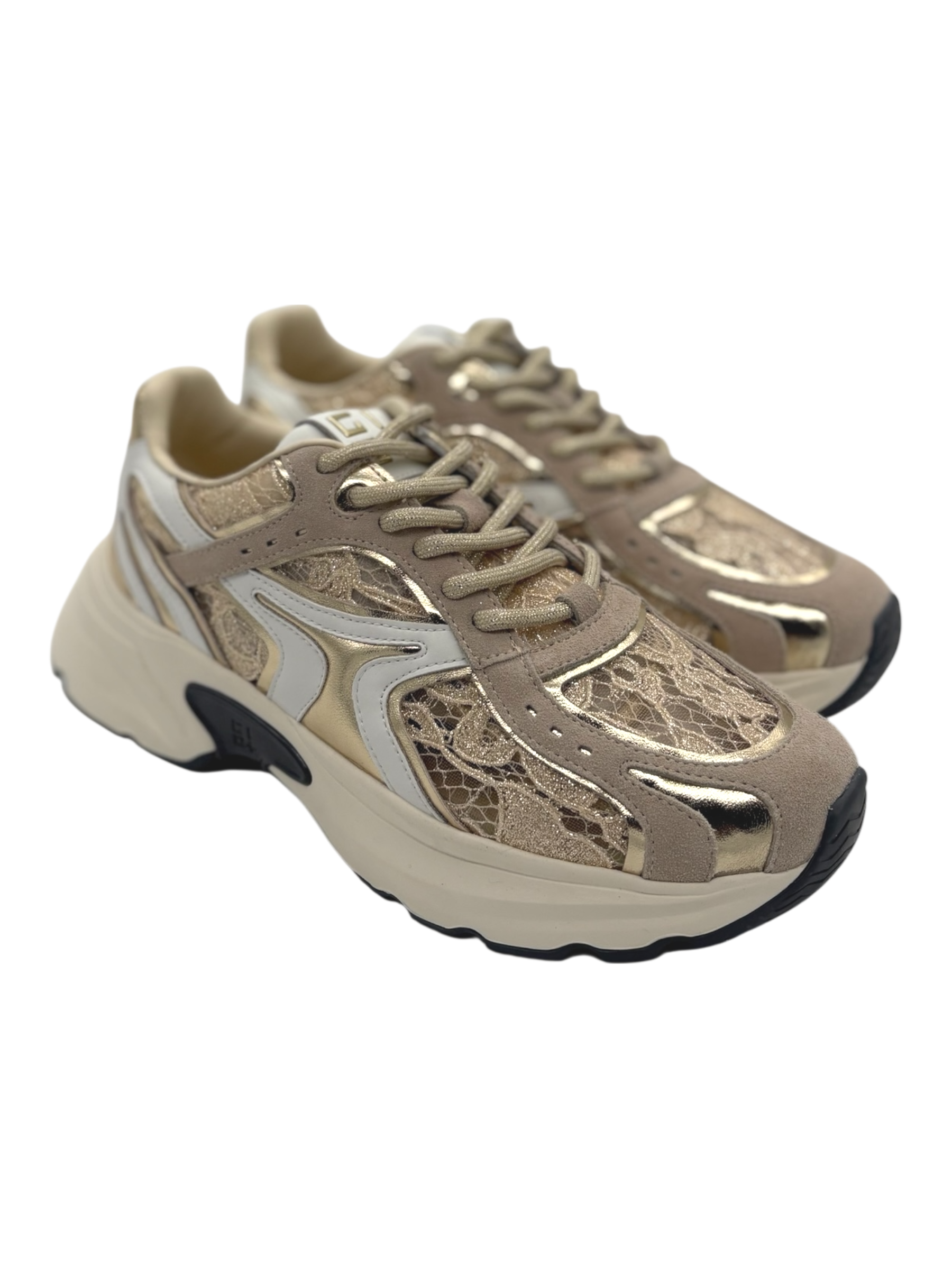 Sneakers pelle donna GIO+ combi Pizzo -Dalia 14 -