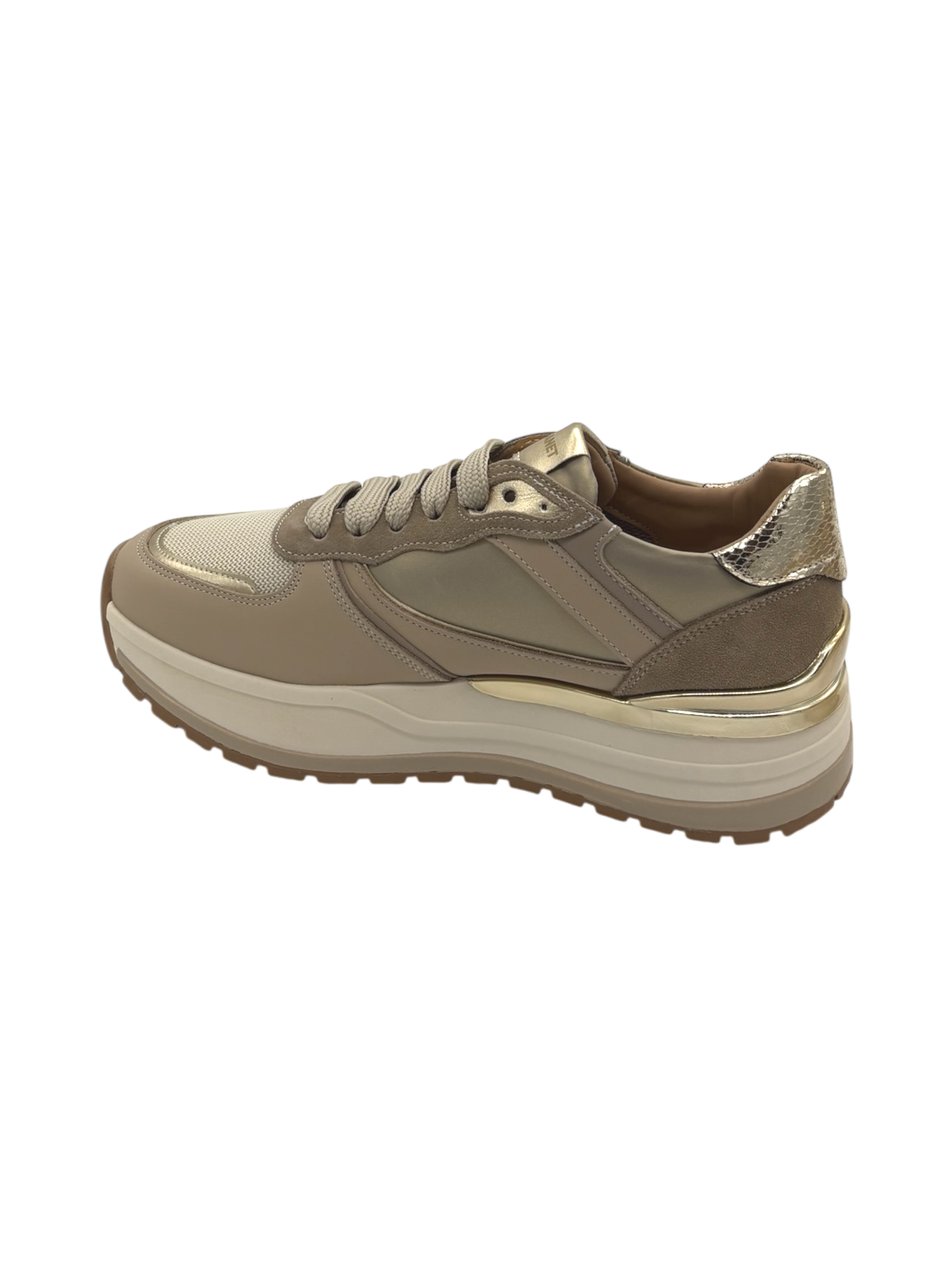 Sneakers pelle donna Janet & Janet Beige - J411 -