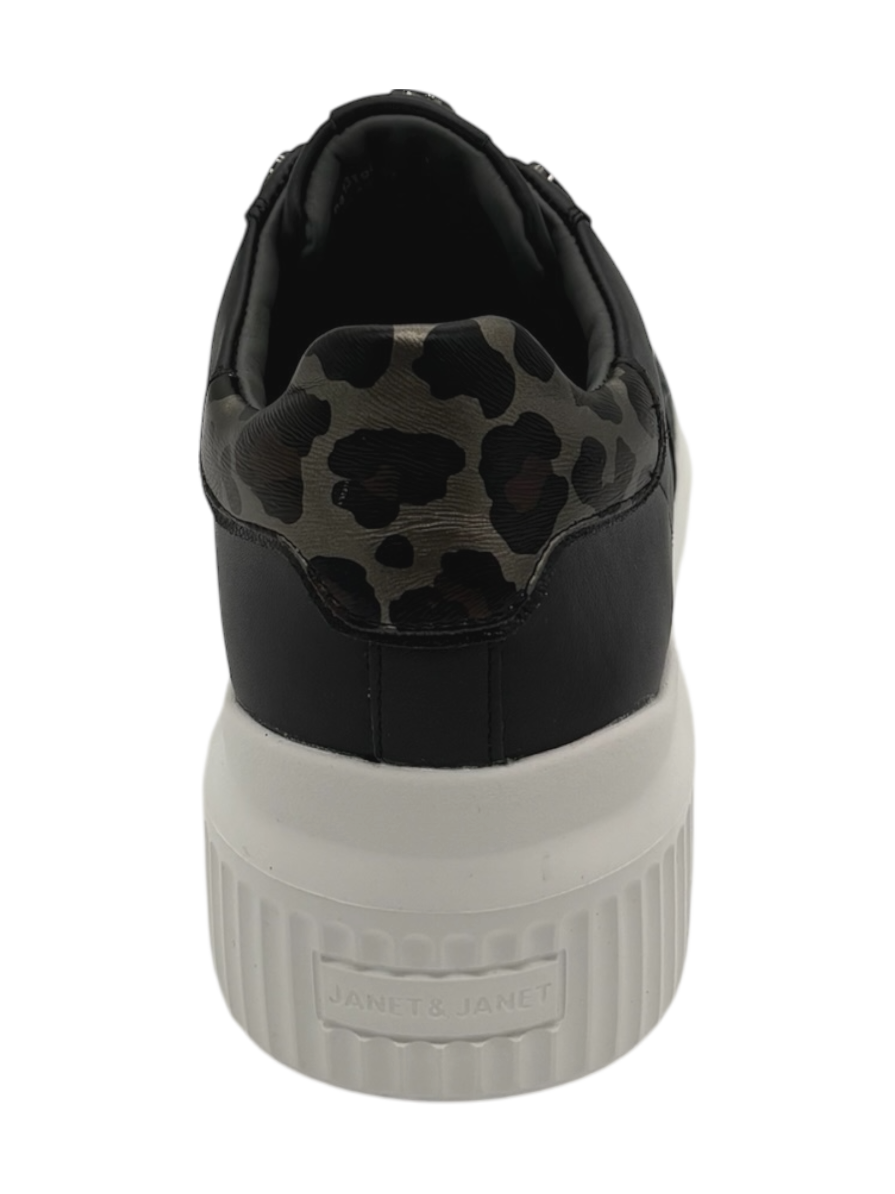 Sneakers pelle donna Janet & Janet Black -J400-