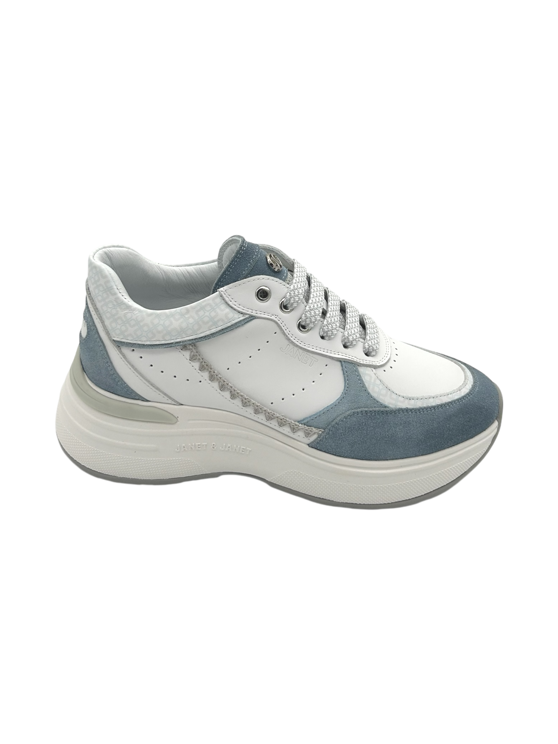 Sneakers pelle donna Janet & Janet Celeste-White  -  Firenze 060 -