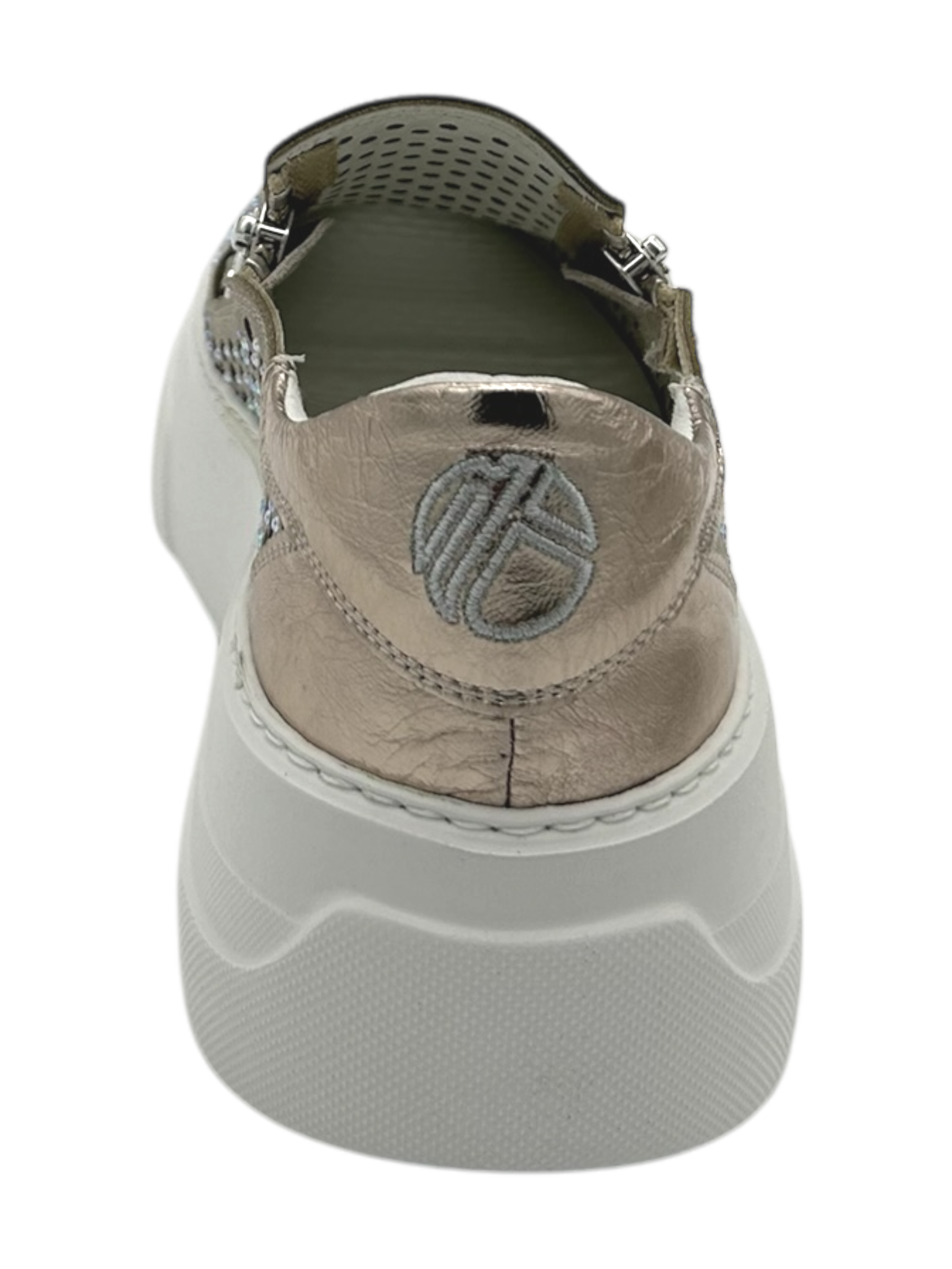 Sneakers slip-on pelle donna FRU.IT Ivory  - 9082 -