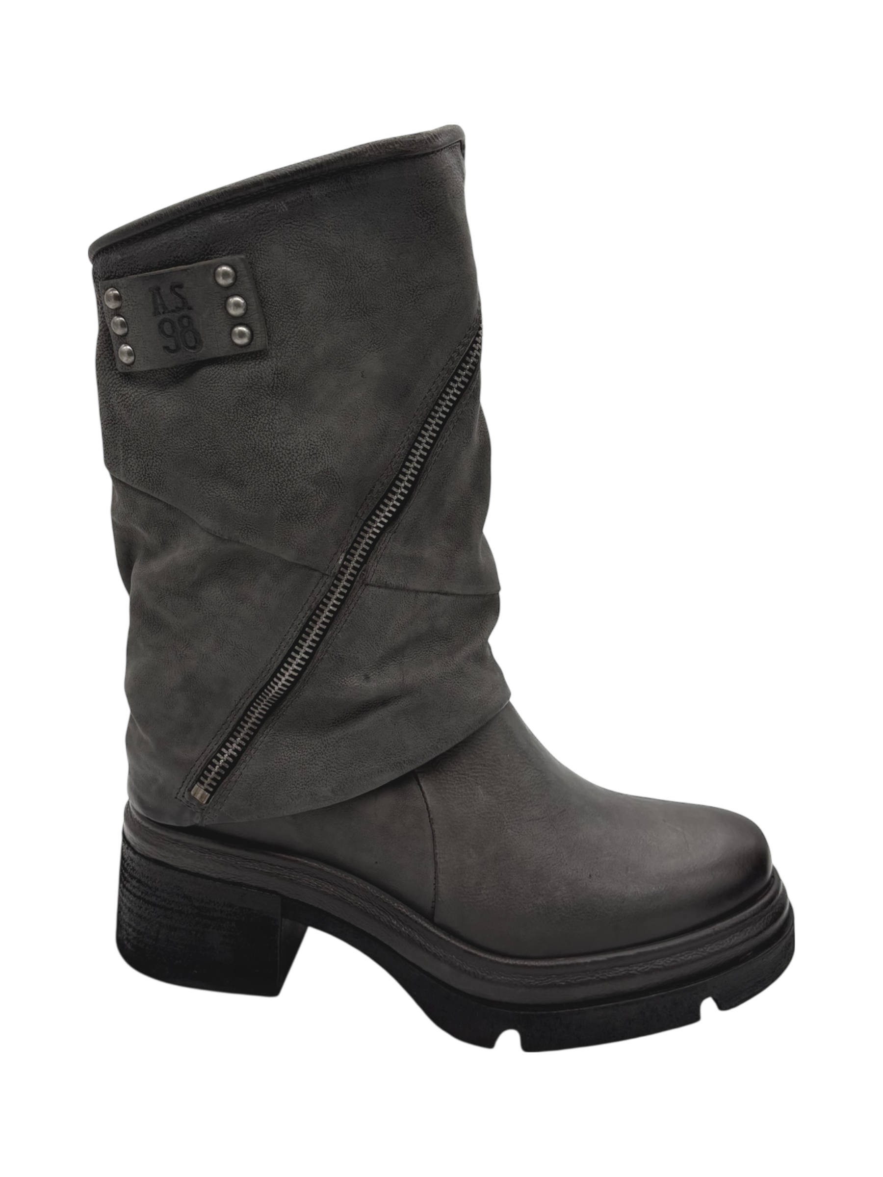 Stivale pelle donna AS98 Smoke - A89228-