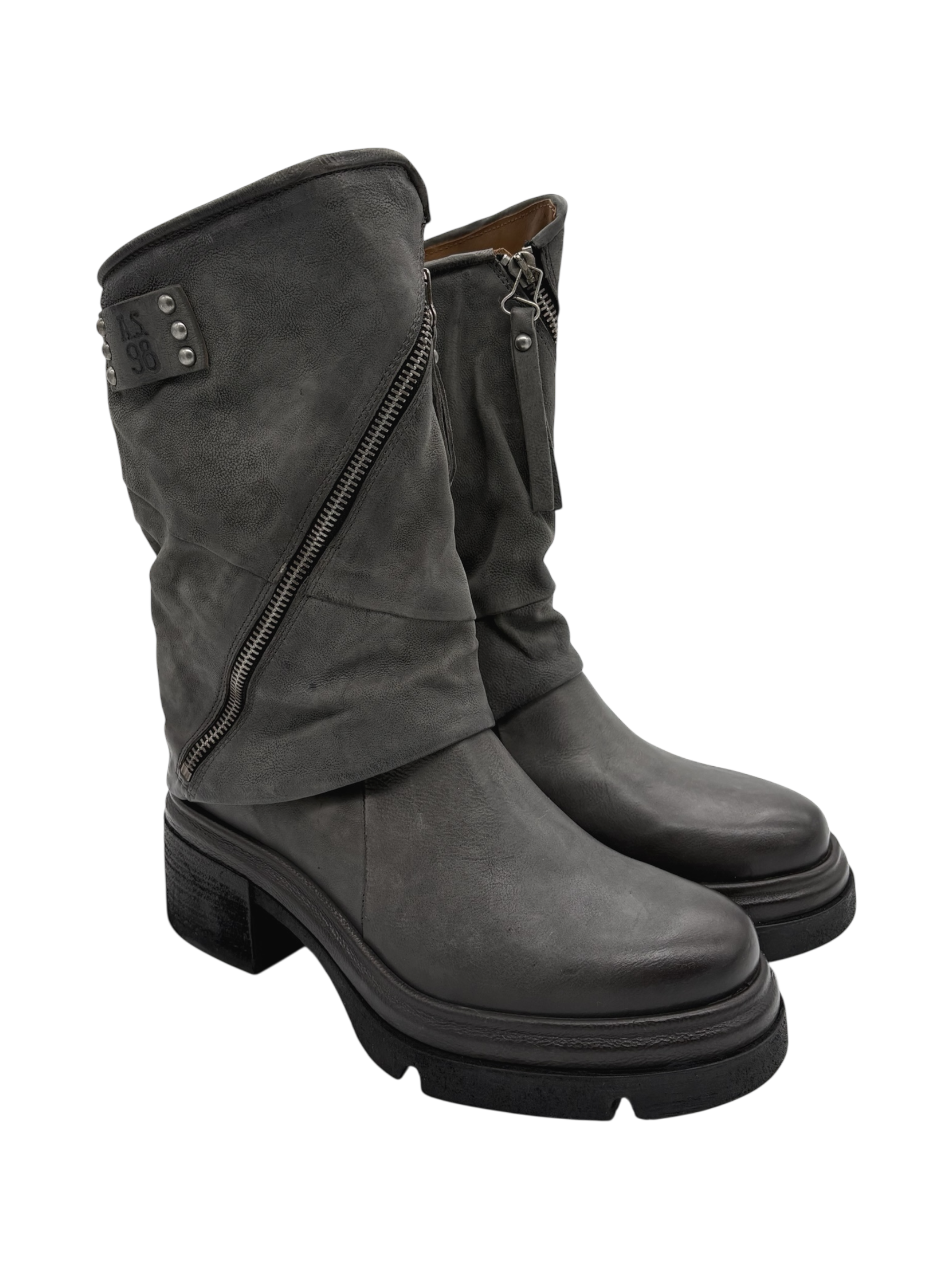 Stivale pelle donna AS98 Smoke - A89228-