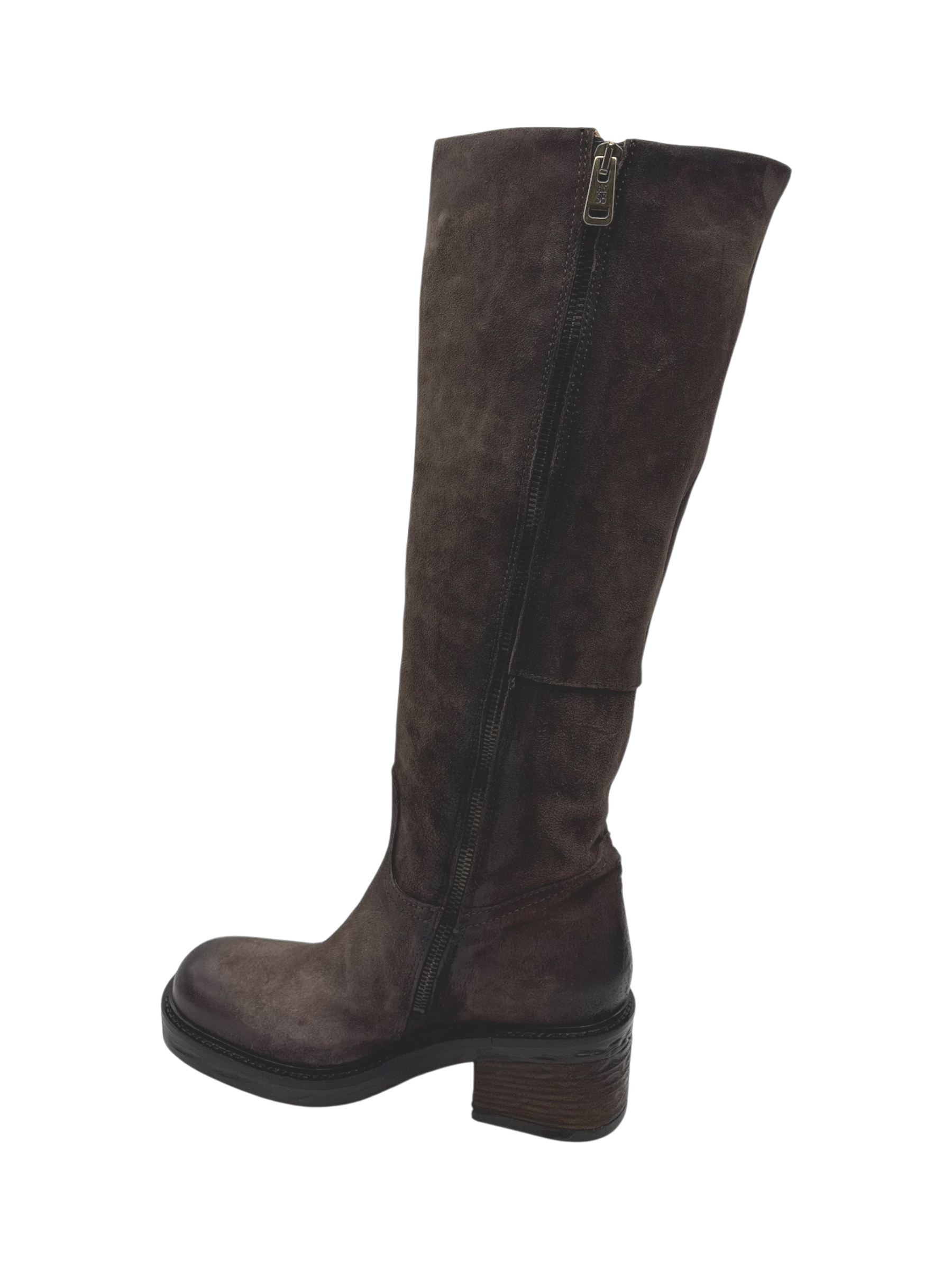 Stivale Donna AS98 C50301 in Pelle Ebano | Made in Italy