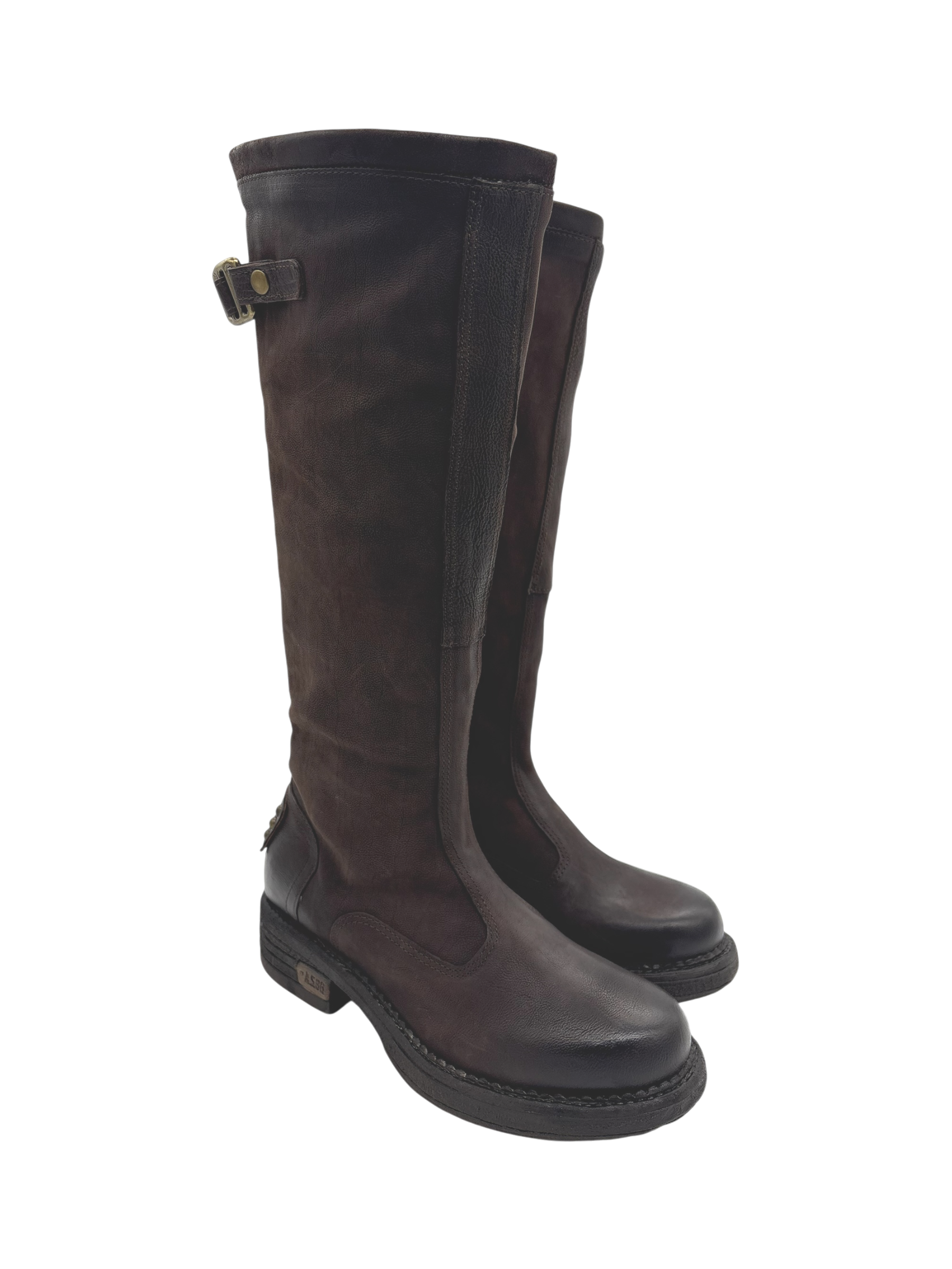Stivale Donna AS98 C41303 in Pelle Ebano | Made in Italy