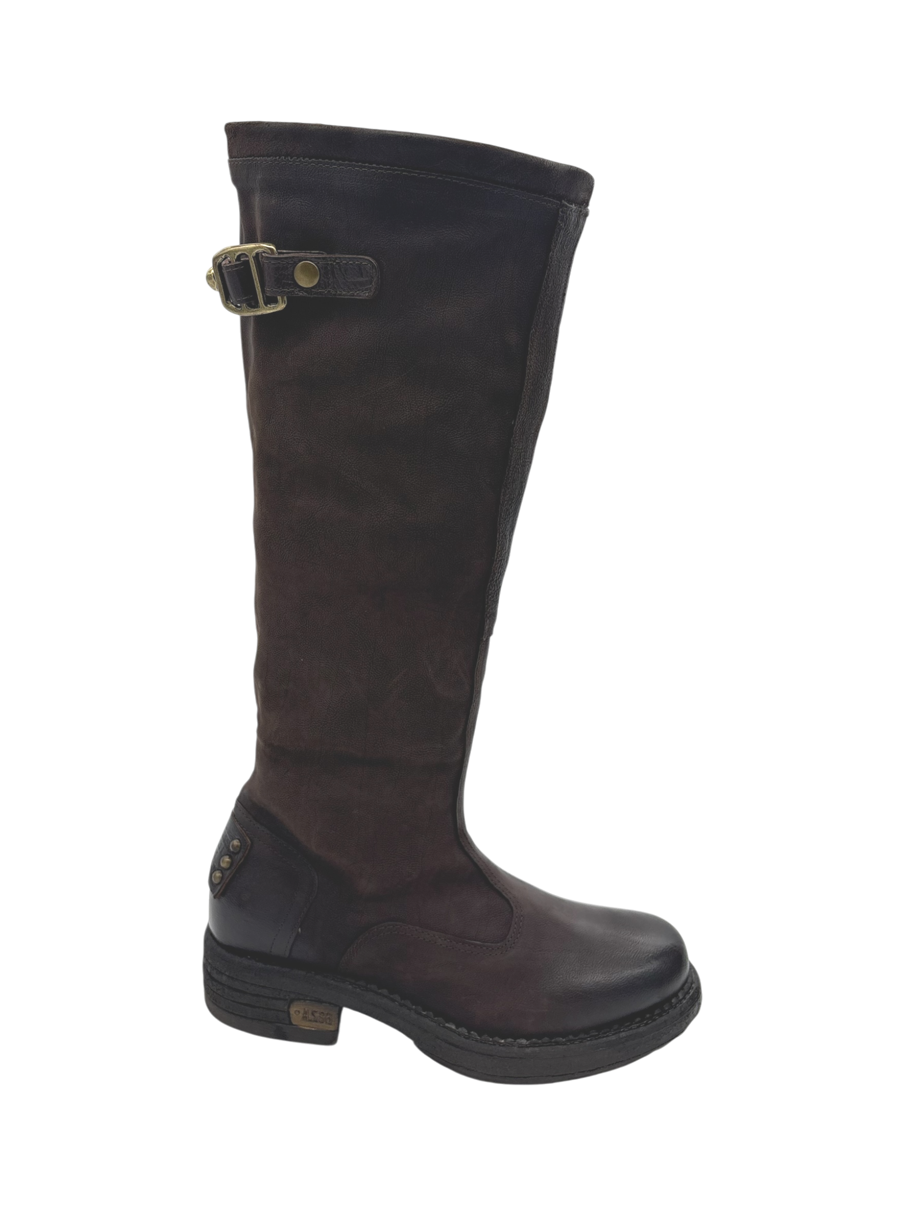 Stivale Donna AS98 C41303 in Pelle Ebano | Made in Italy