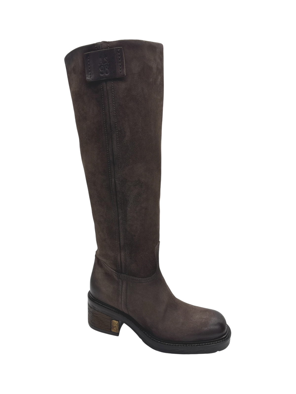 Stivale Donna AS98 C50301 in Pelle Ebano | Made in Italy