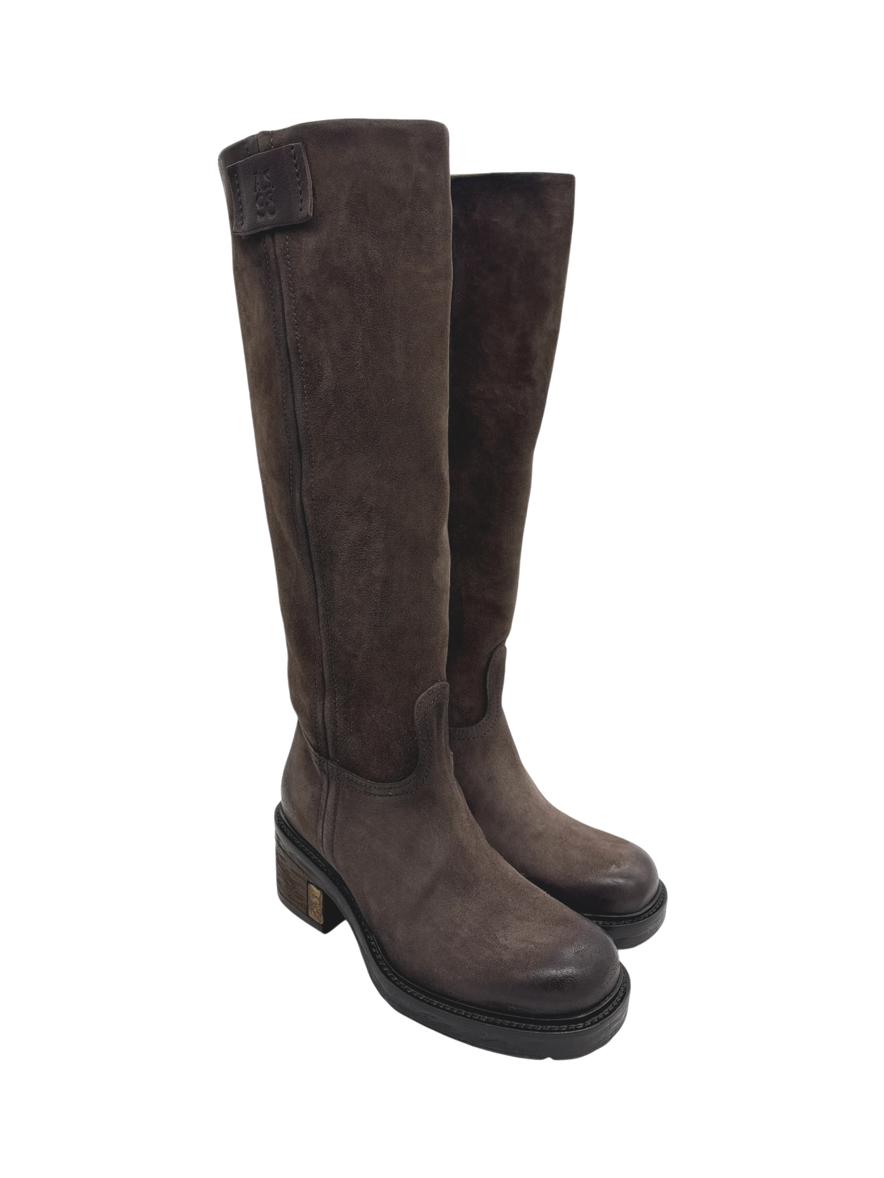 Stivale Donna AS98 C50301 in Pelle Ebano | Made in Italy