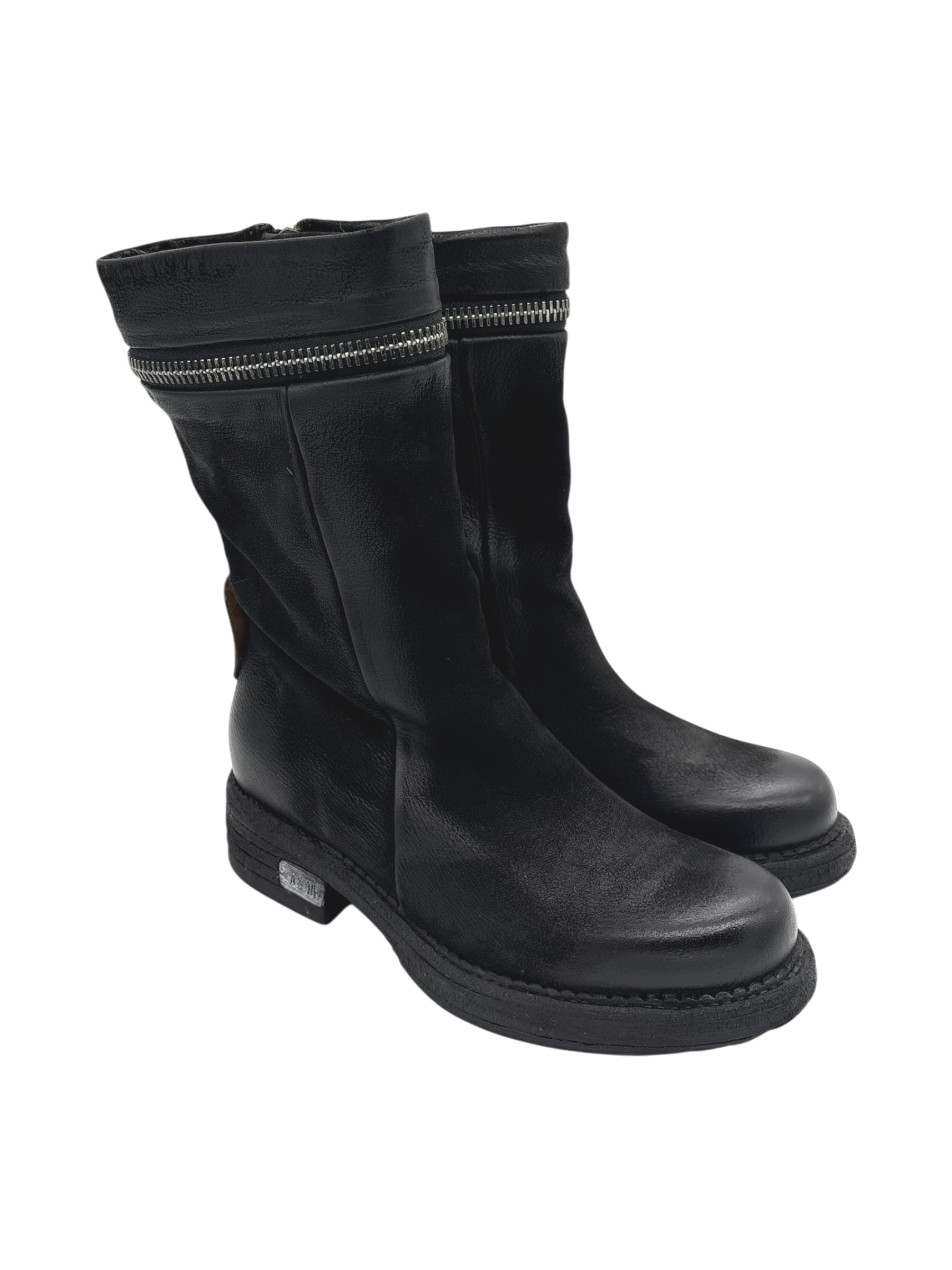 Stivale Pelle Donna AS98 Nero C41207