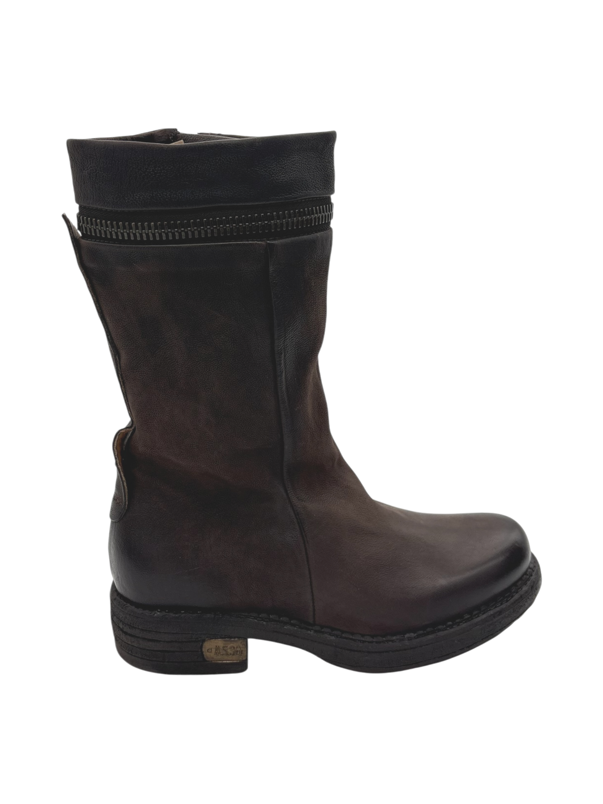 Stivale Pelle Donna AS98 Ebano C41207