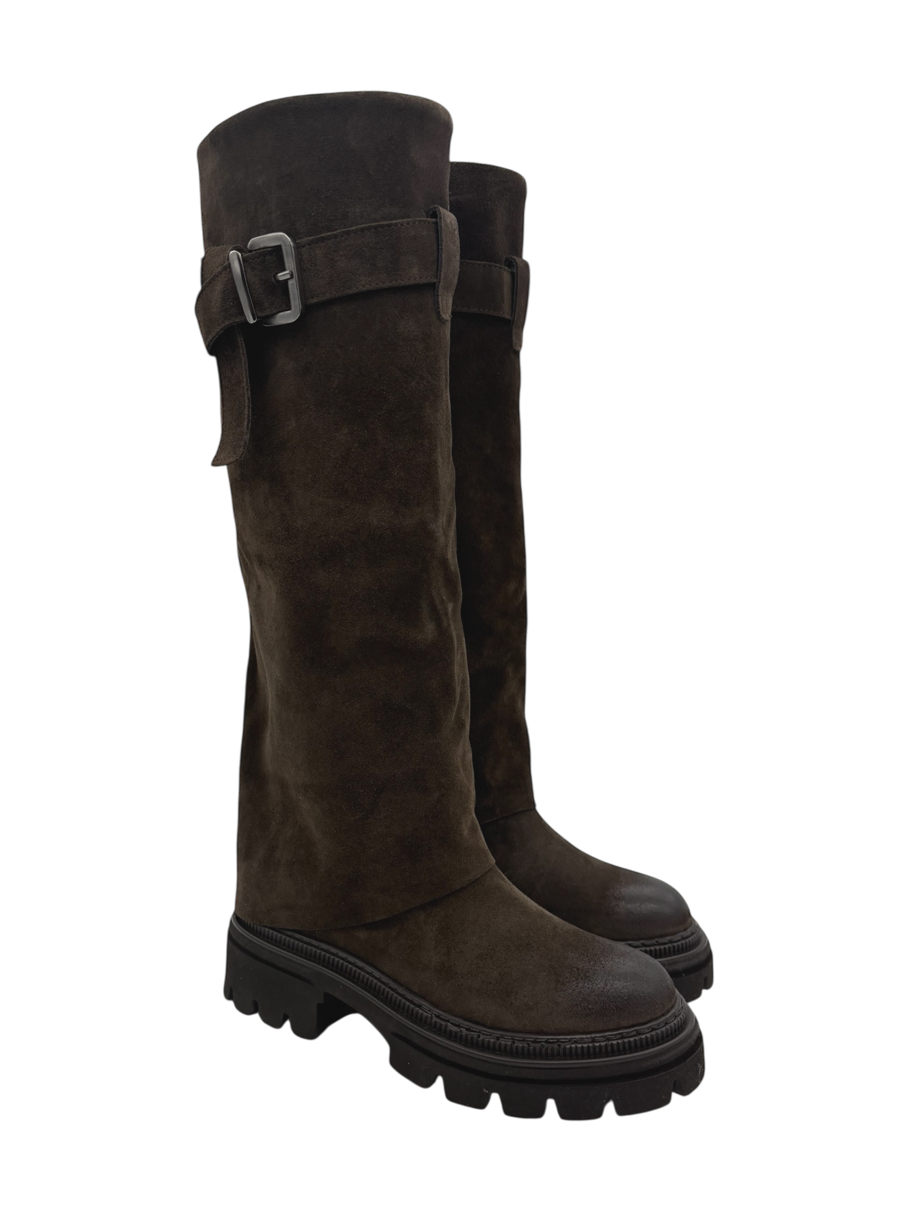 Stivale camoscio donna Mimmù Castagna -M482M5-