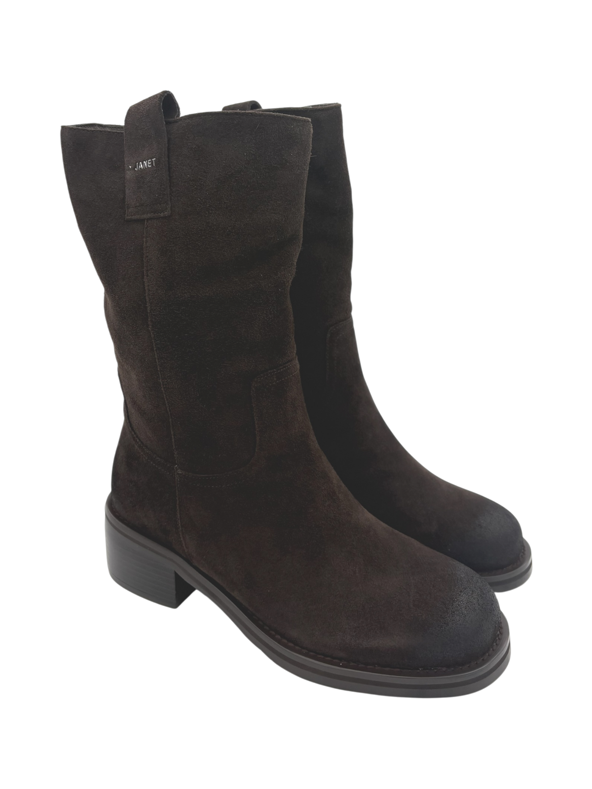 Stivale donna in camoscio Dark Brown Janet & Janet J1131