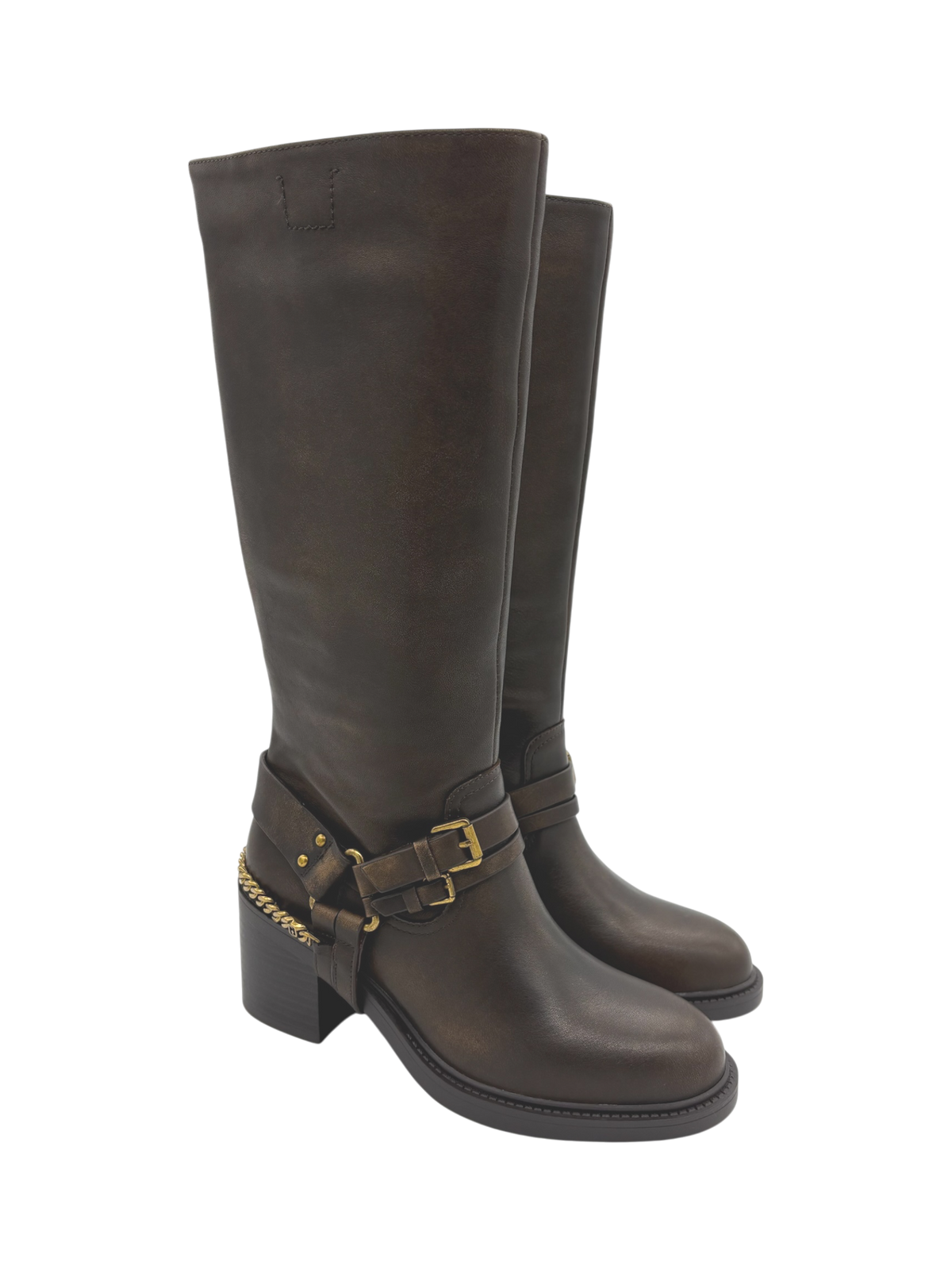 Stivale donna in pelle Liu Jo Colbi 01 Dark Brown