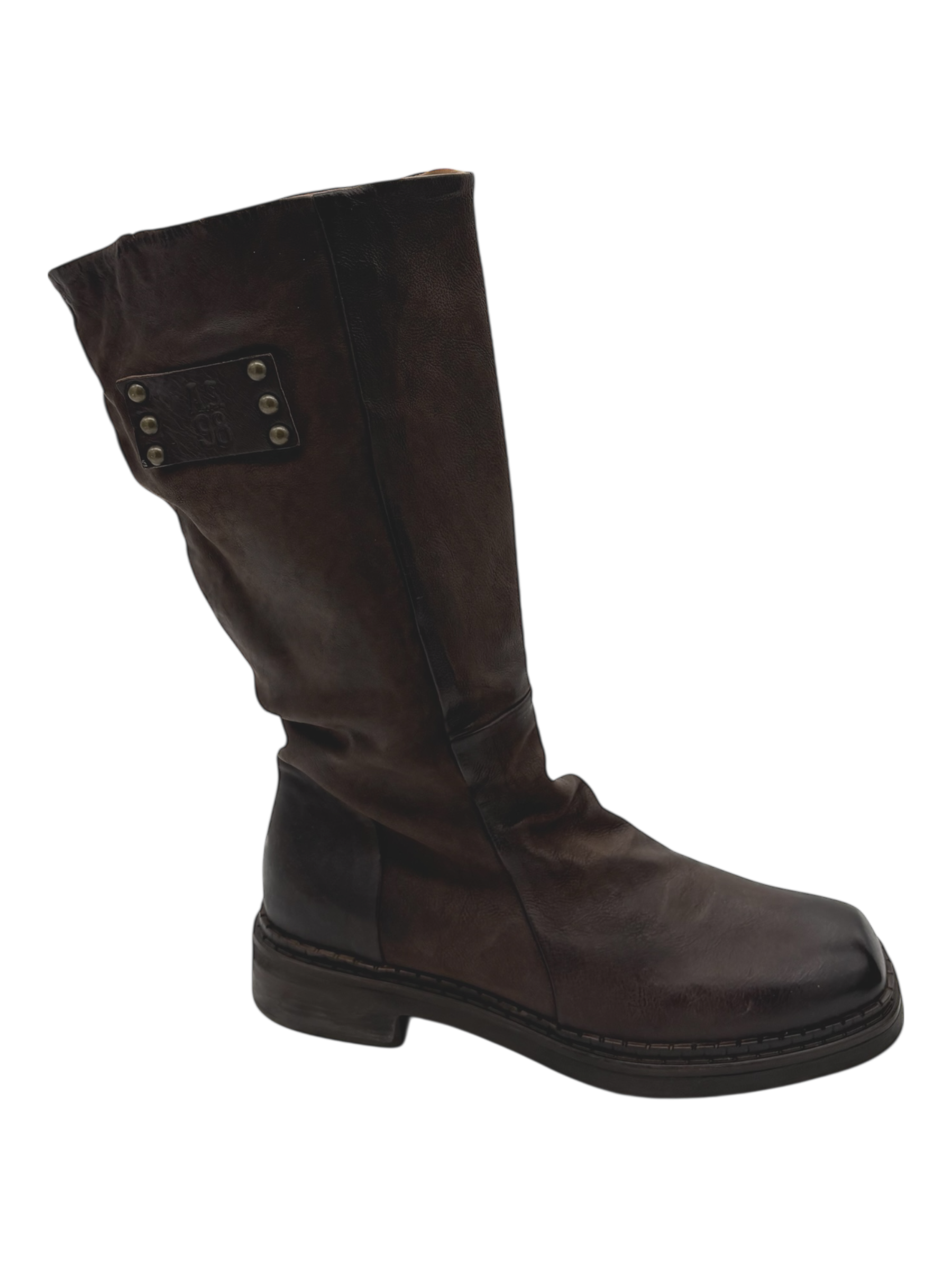 Stivale pelle donna AS98 Ebano - C15302 -