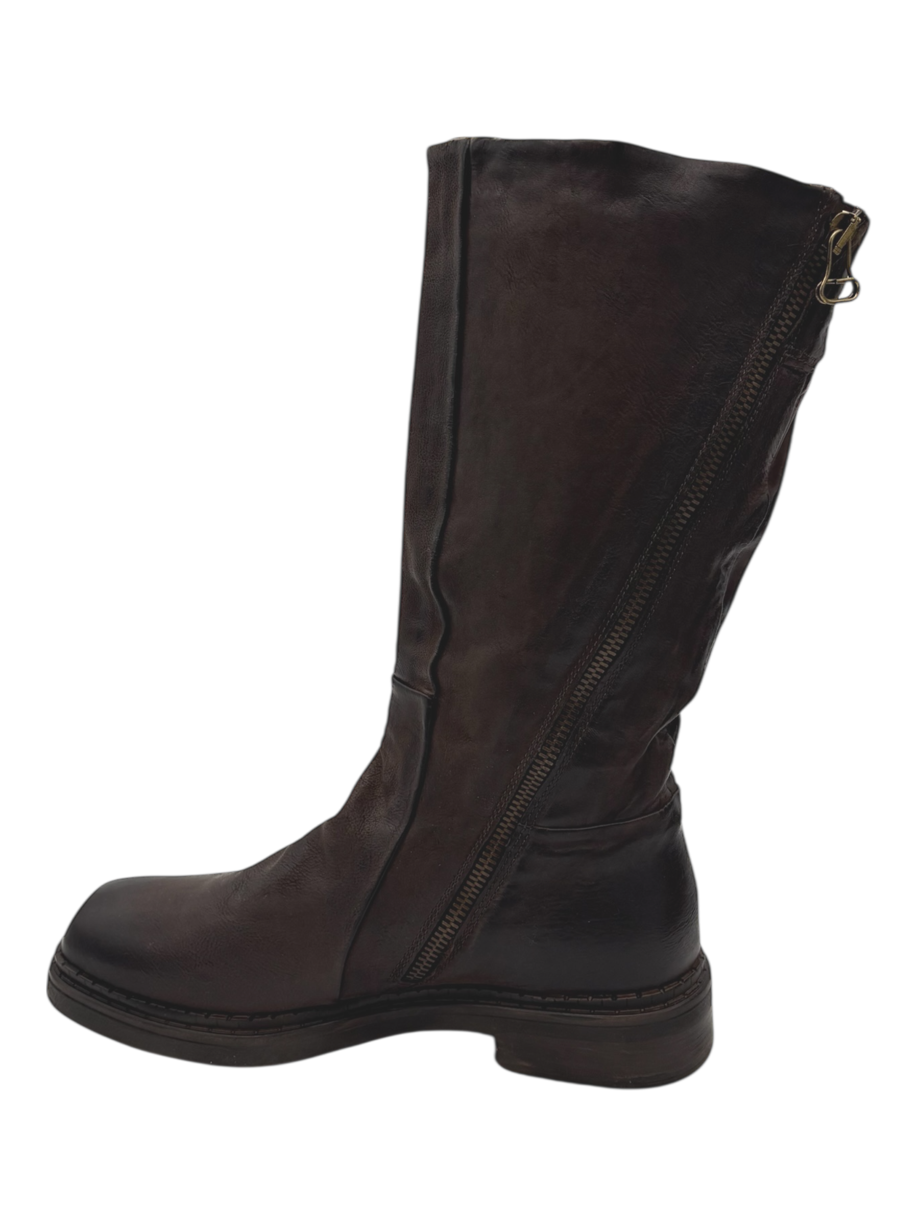 Stivale pelle donna AS98 Ebano - C15302 -