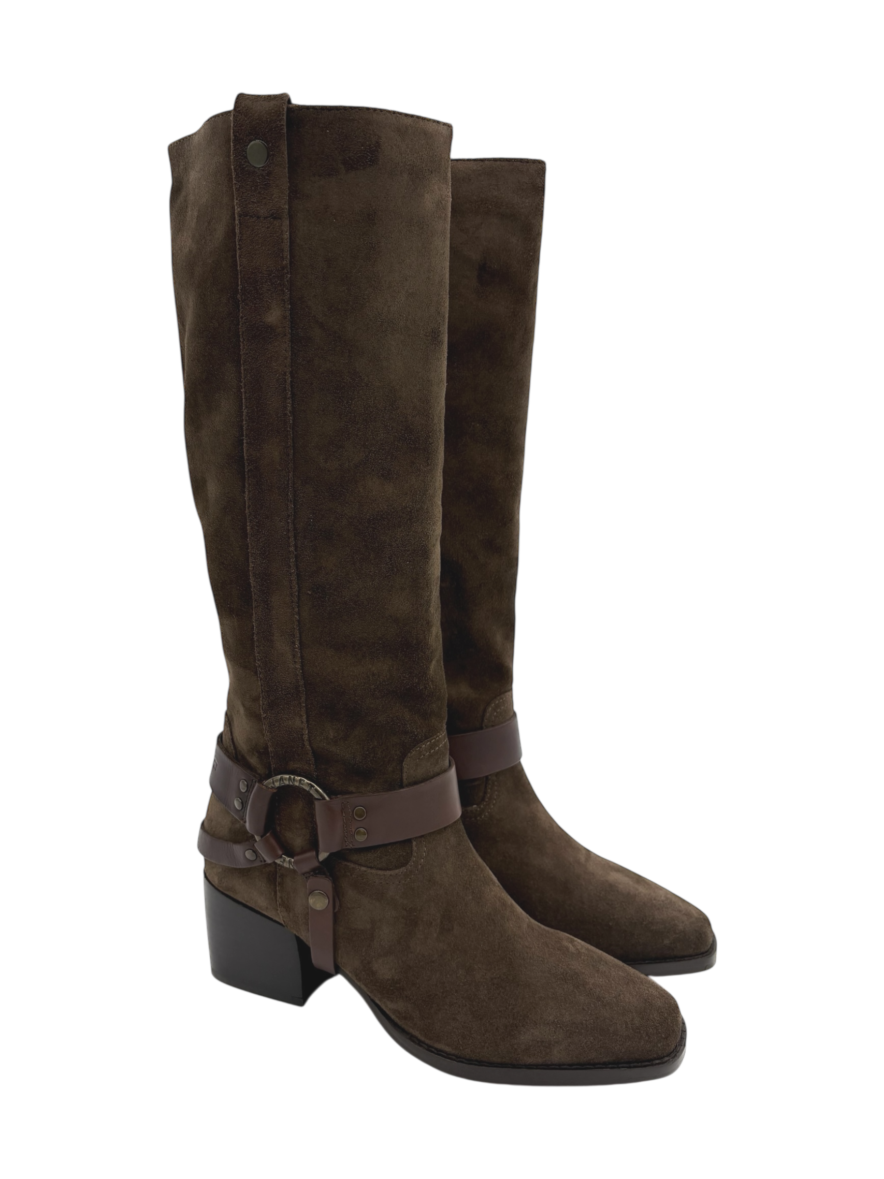 Stivale pelle donna Janet & Janet darkbrown -J515-