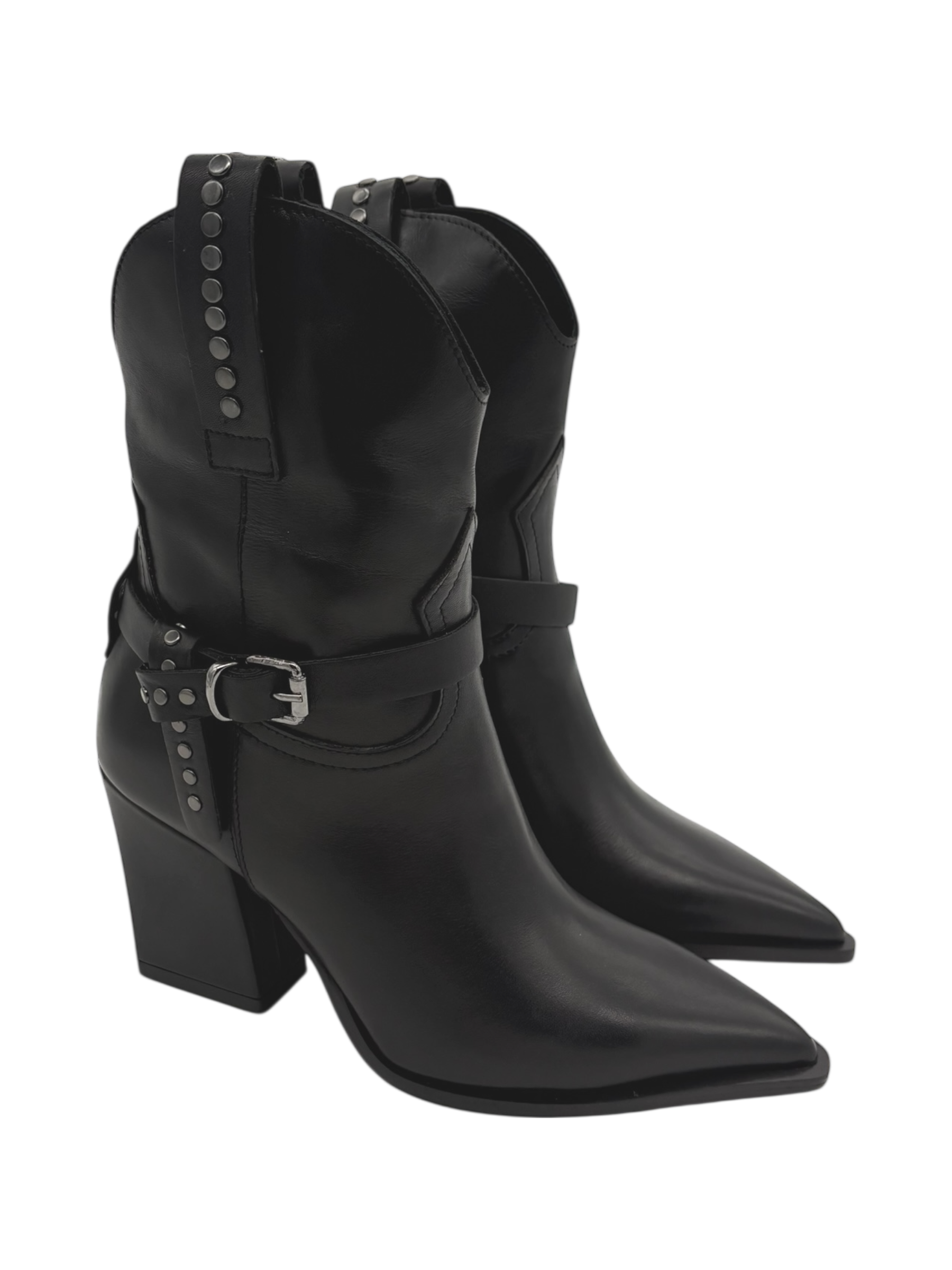 Stivale texano pelle donna Mimmù Black -M2726M14-