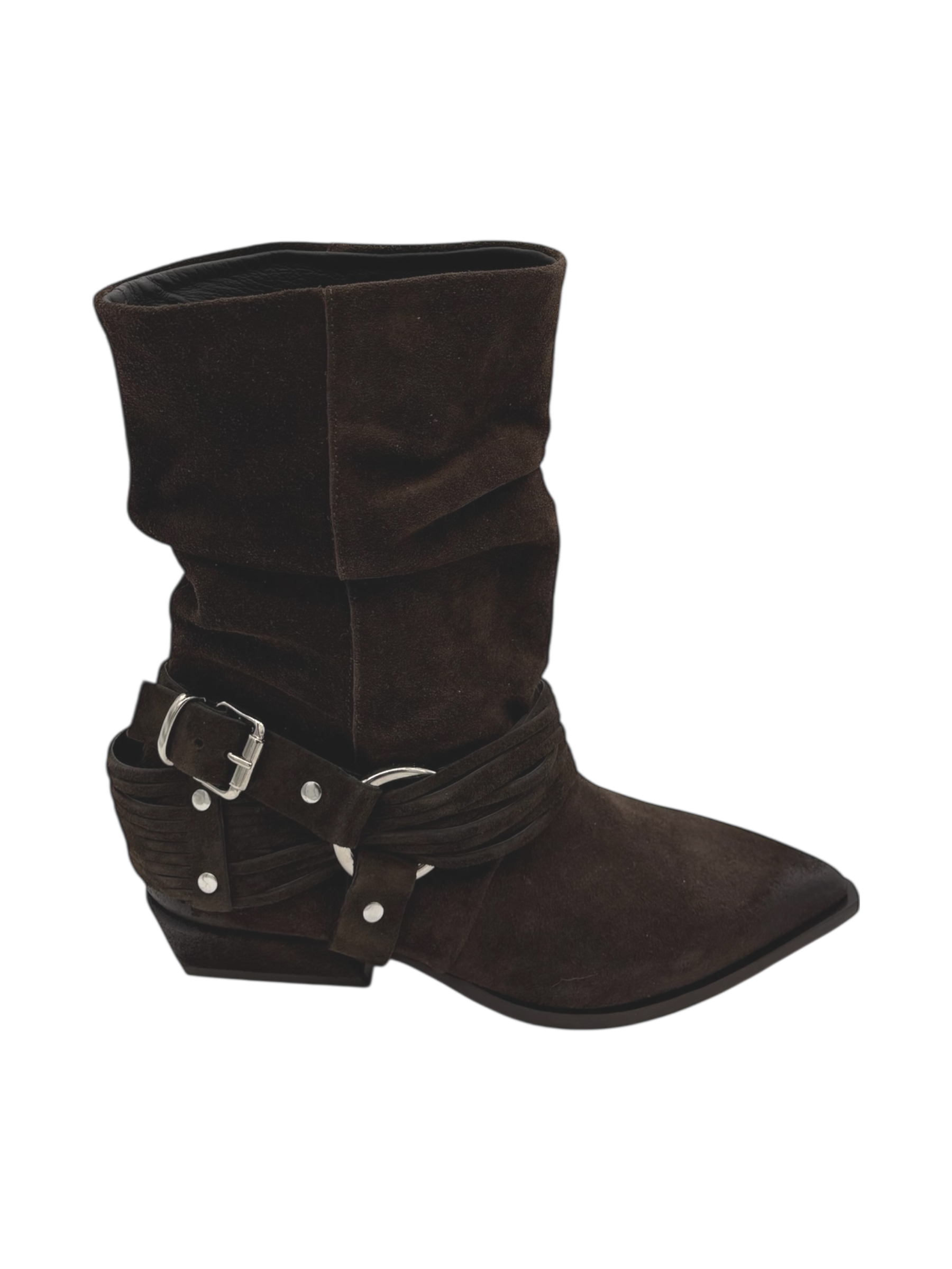 Stivale texano camoscio donna Mimmù Testa Moro -M6726M16-