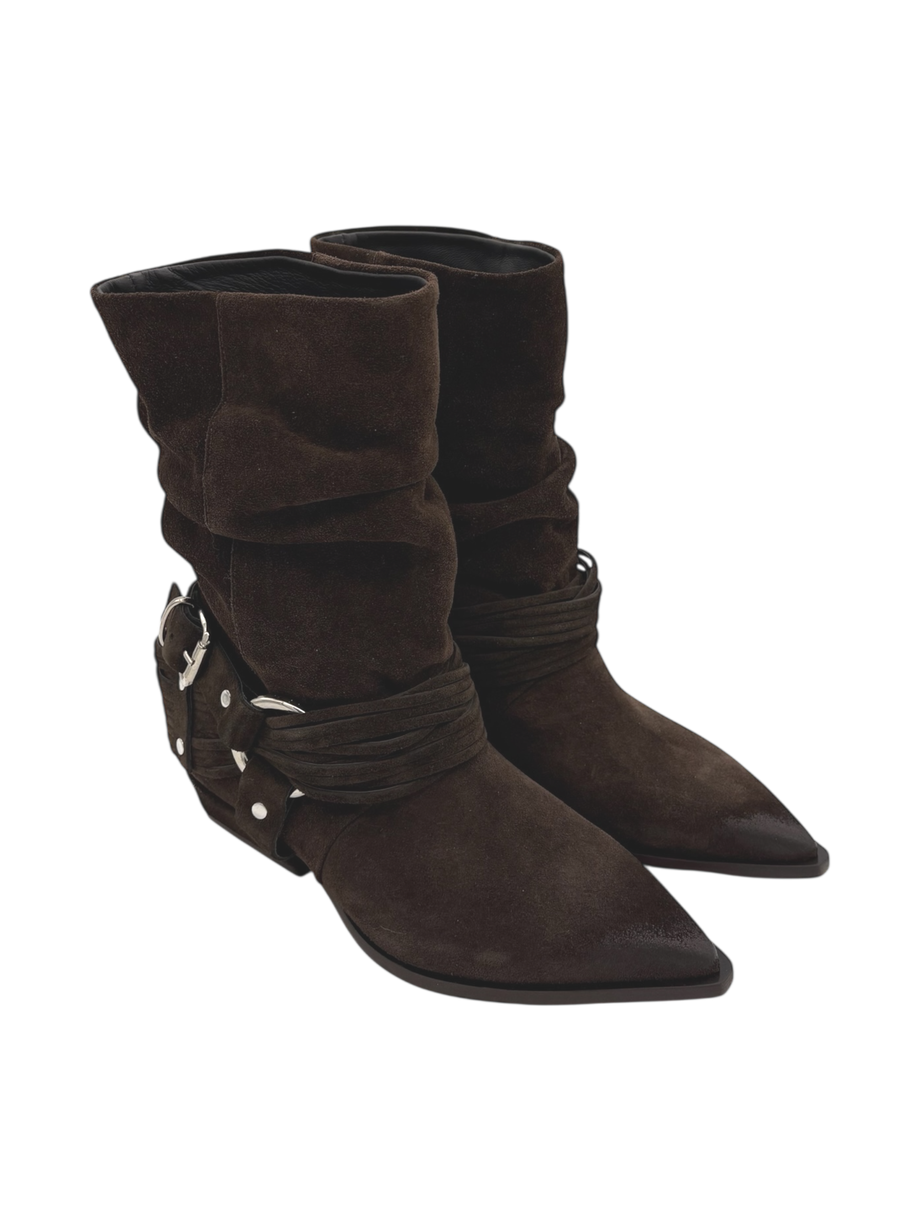 Stivale texano camoscio donna Mimmù Testa Moro -M6726M16-
