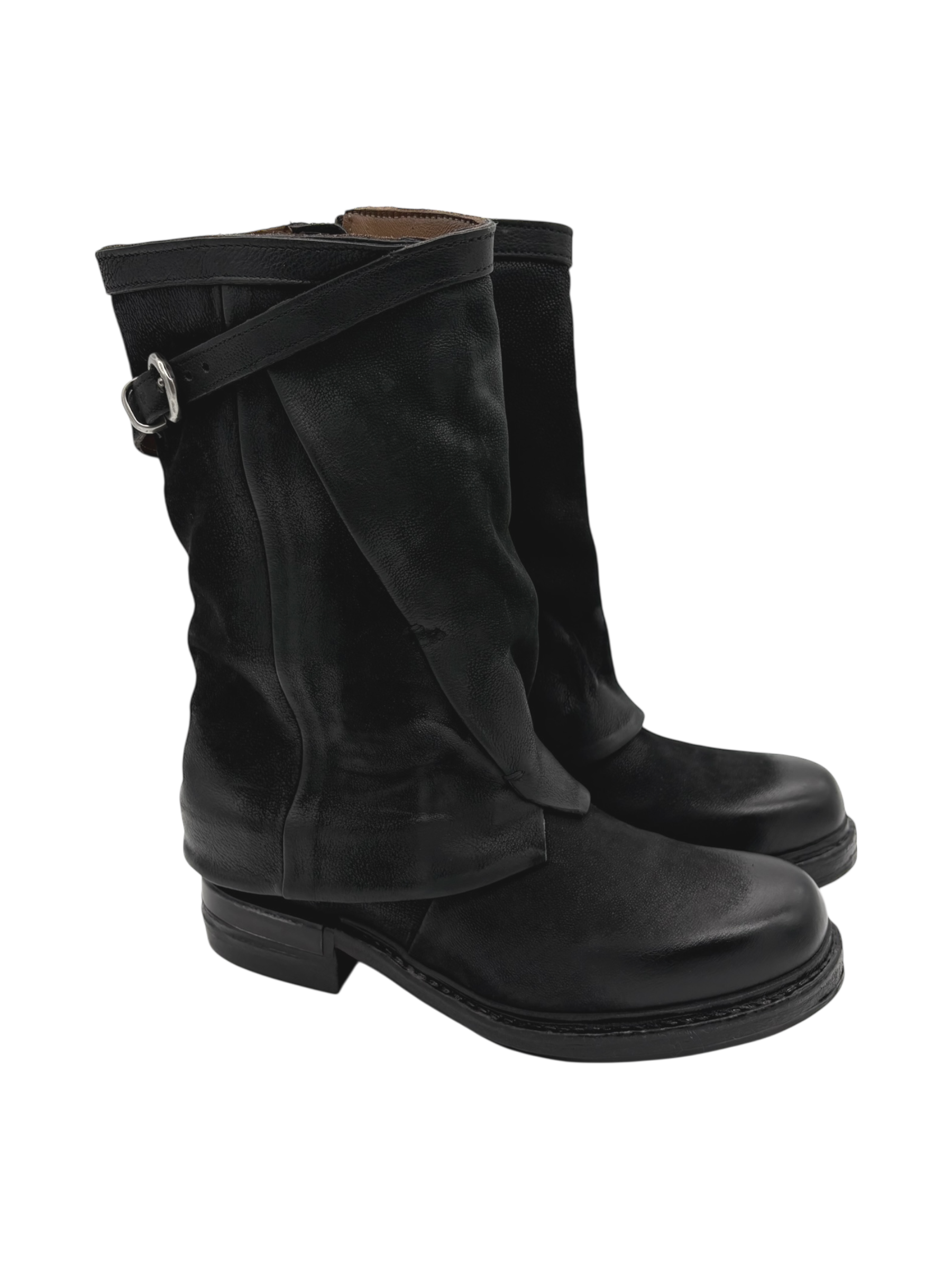 Stivaletto pelle donna AS98 Nero - B80234-