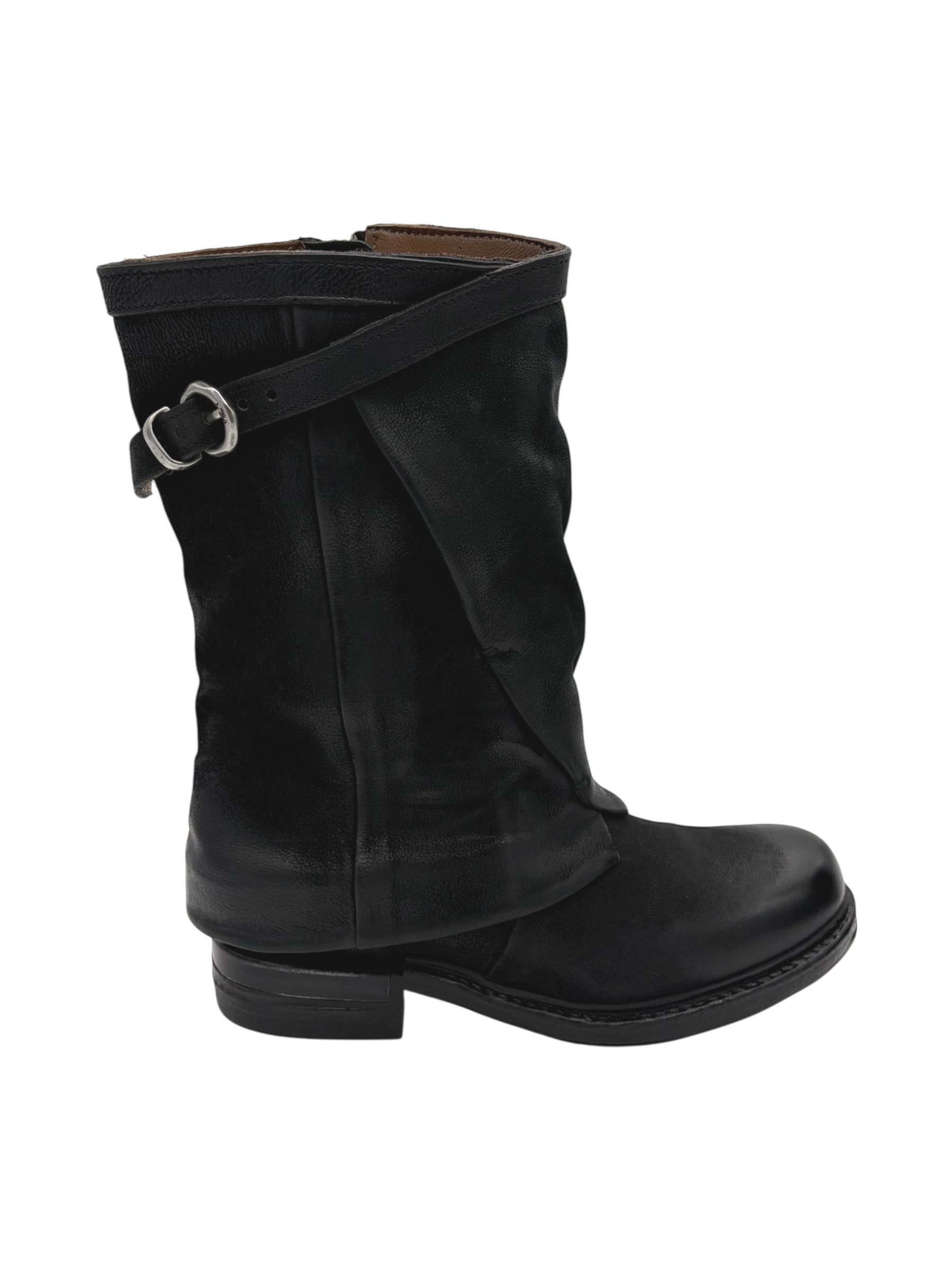 Stivaletto pelle donna AS98 Nero - B80234-