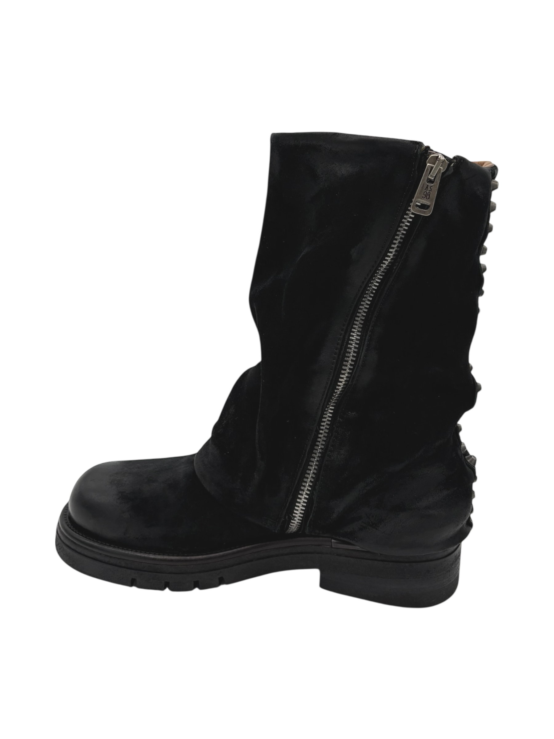 Stivaletto pelle donna AS98 Nero - B81209-