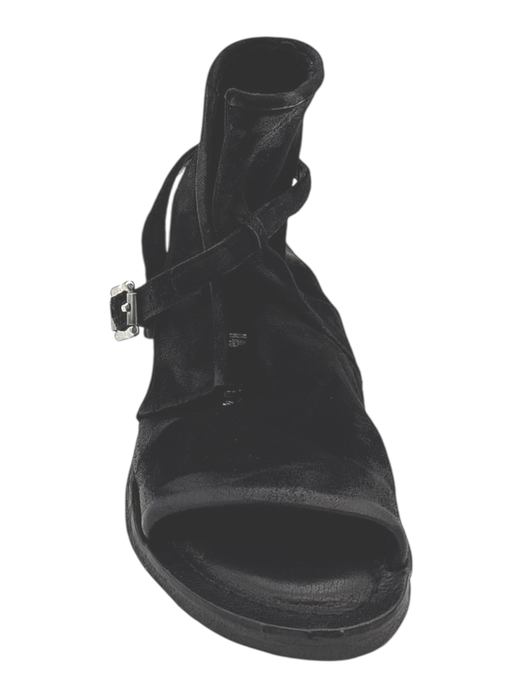 Sandalo pelle donna AS98 Black - A16030 -