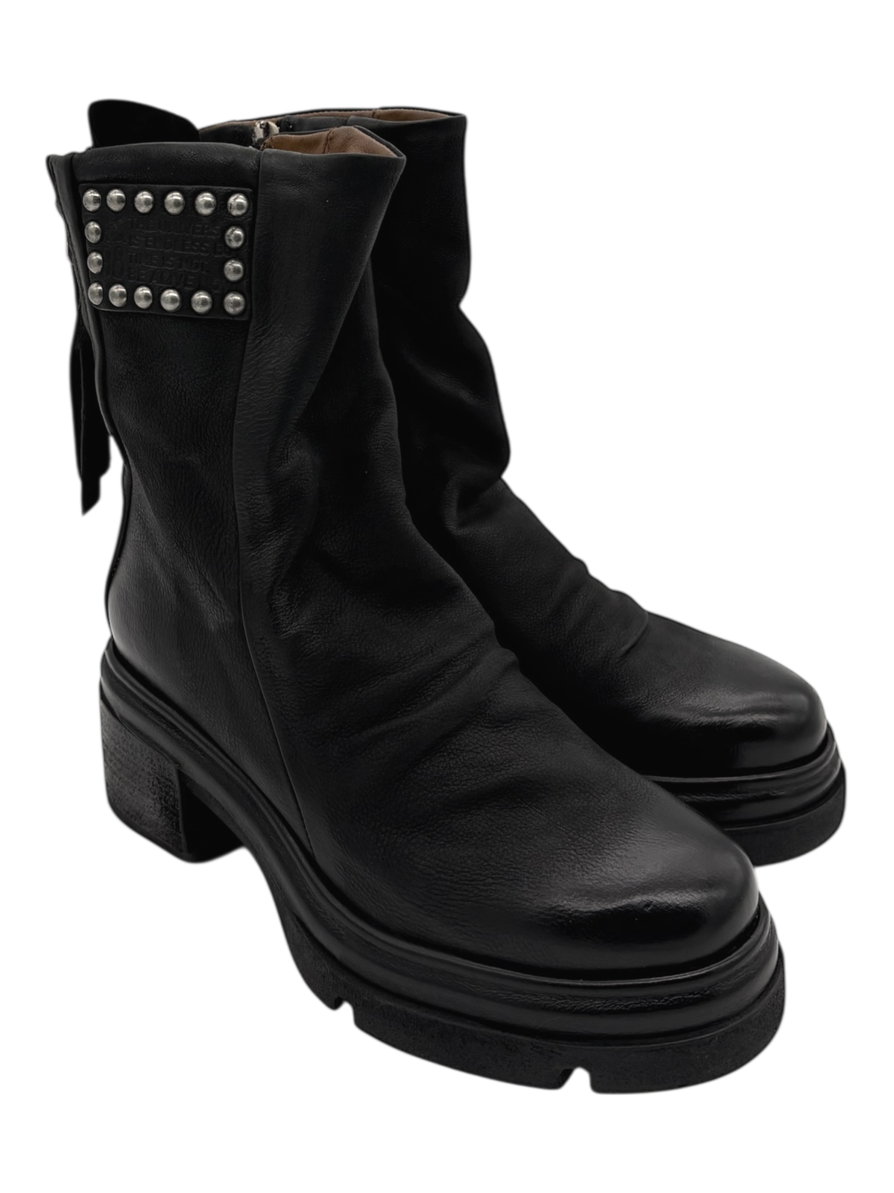 Stivaletto pelle donna AS98 Black - A89227-