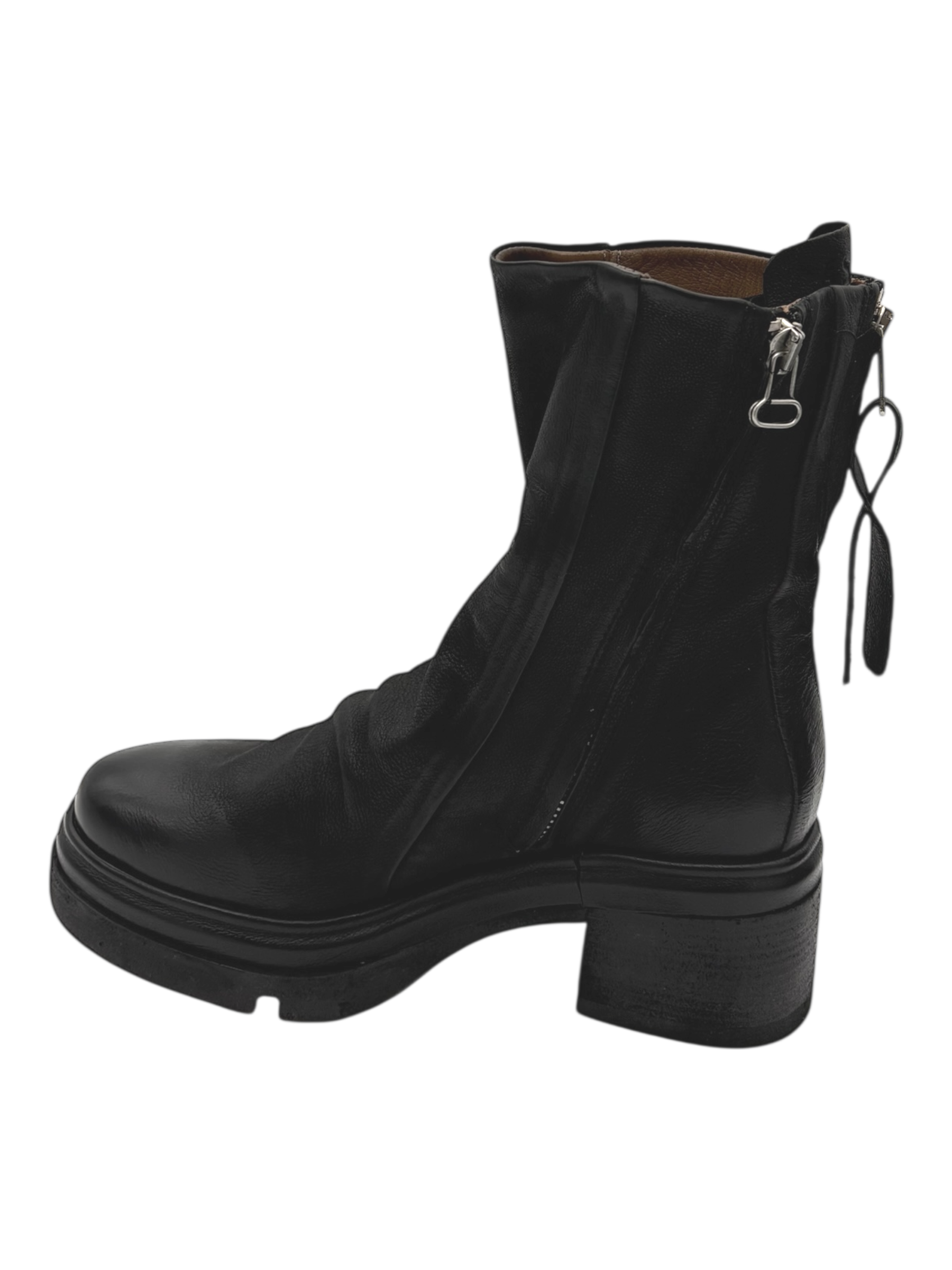 Stivaletto pelle donna AS98 Black - A89227-