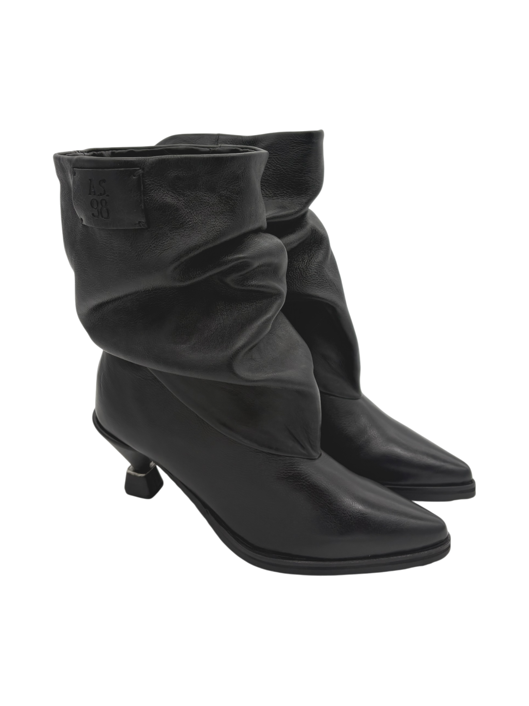 Stivaletto Donna AS98 C47201 in Pelle Nero | Made in Italy