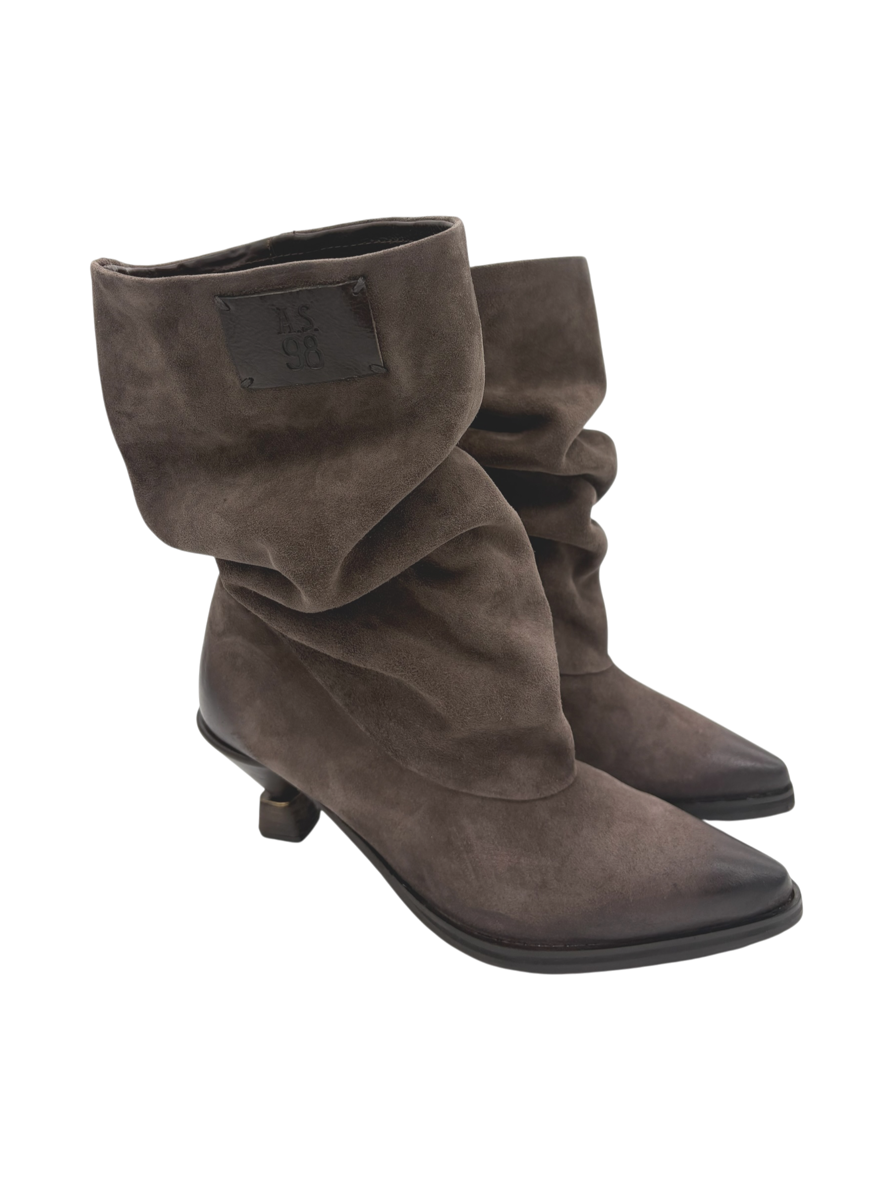 Stivaletto Donna AS98 C47201 in Pelle Ebano | Made in Italy