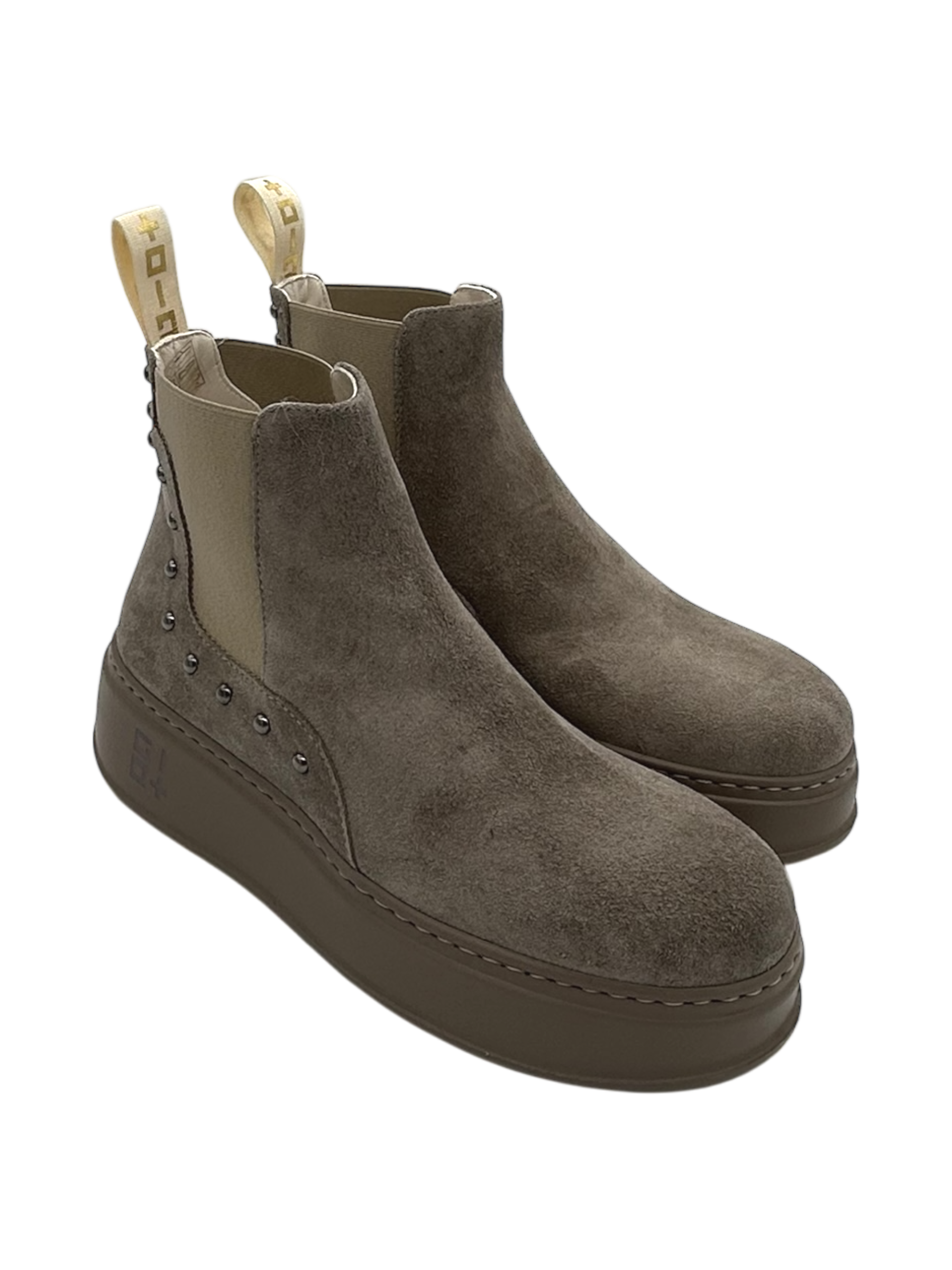 Stivaletto camoscio donna GIO+ Combi Tortora - PIADA 10 -