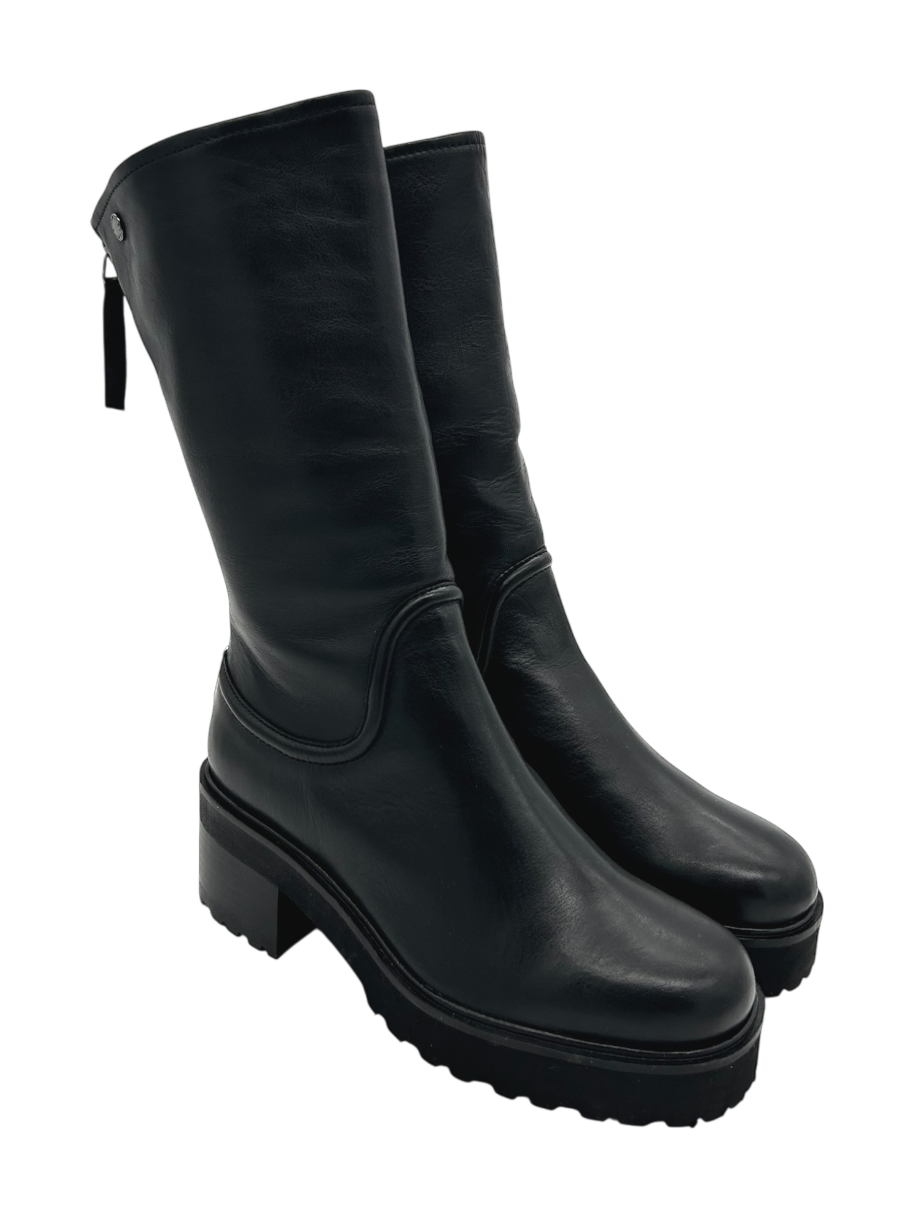 Stivaletto pelle donna Janet & Janet Black -J482-