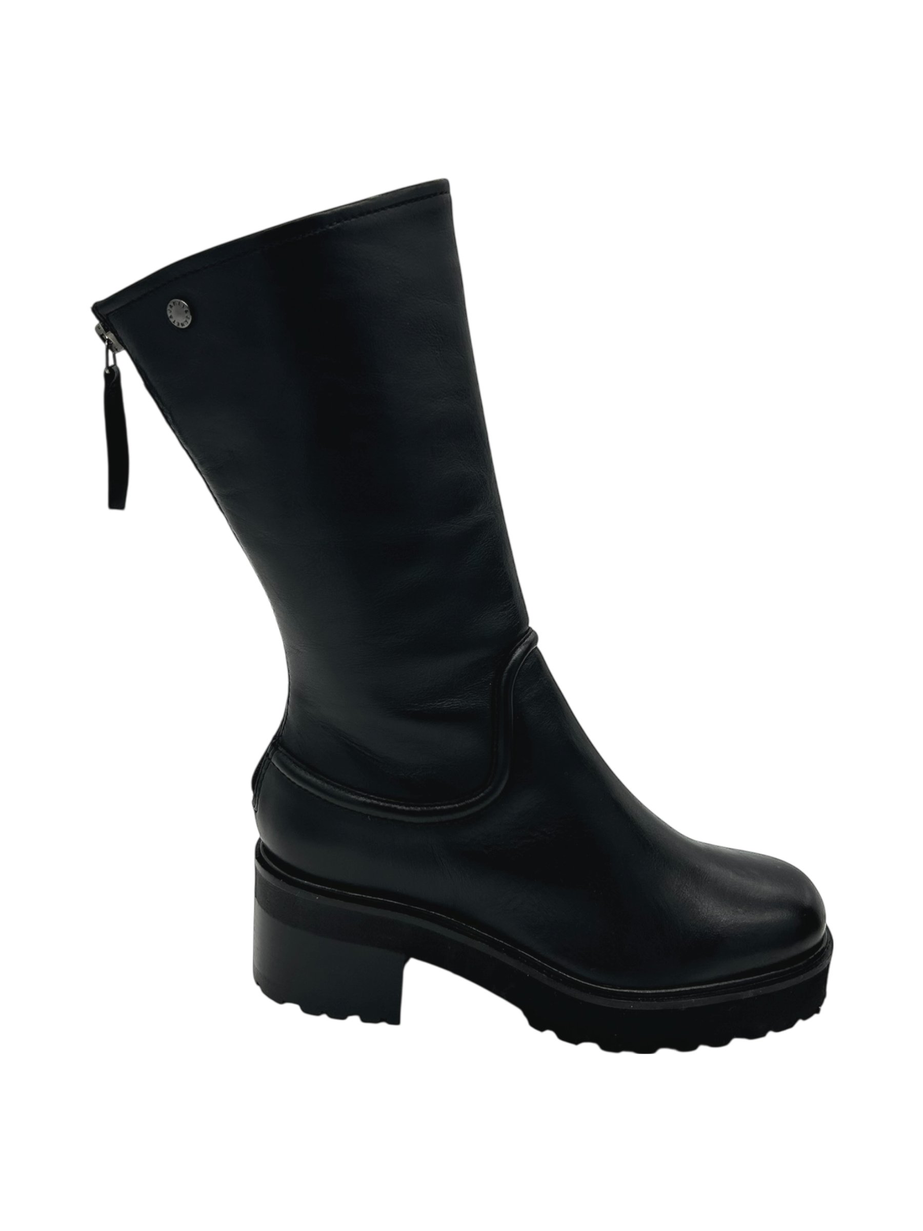 Stivaletto pelle donna Janet & Janet Black -J482-