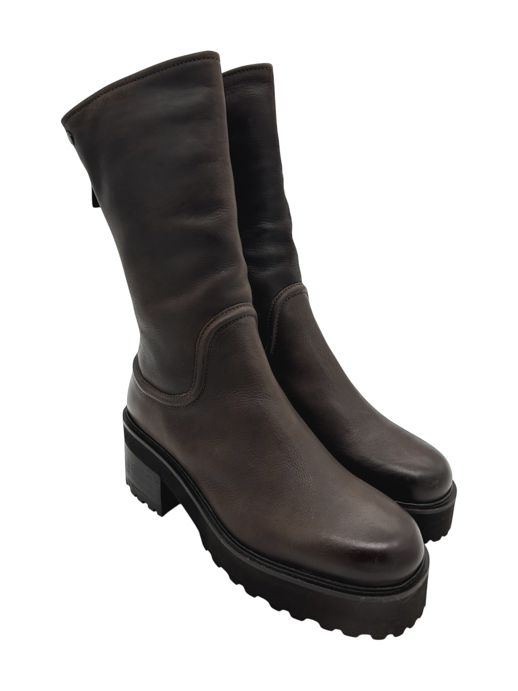 Stivaletto pelle donna Janet & Janet Fango -J482-