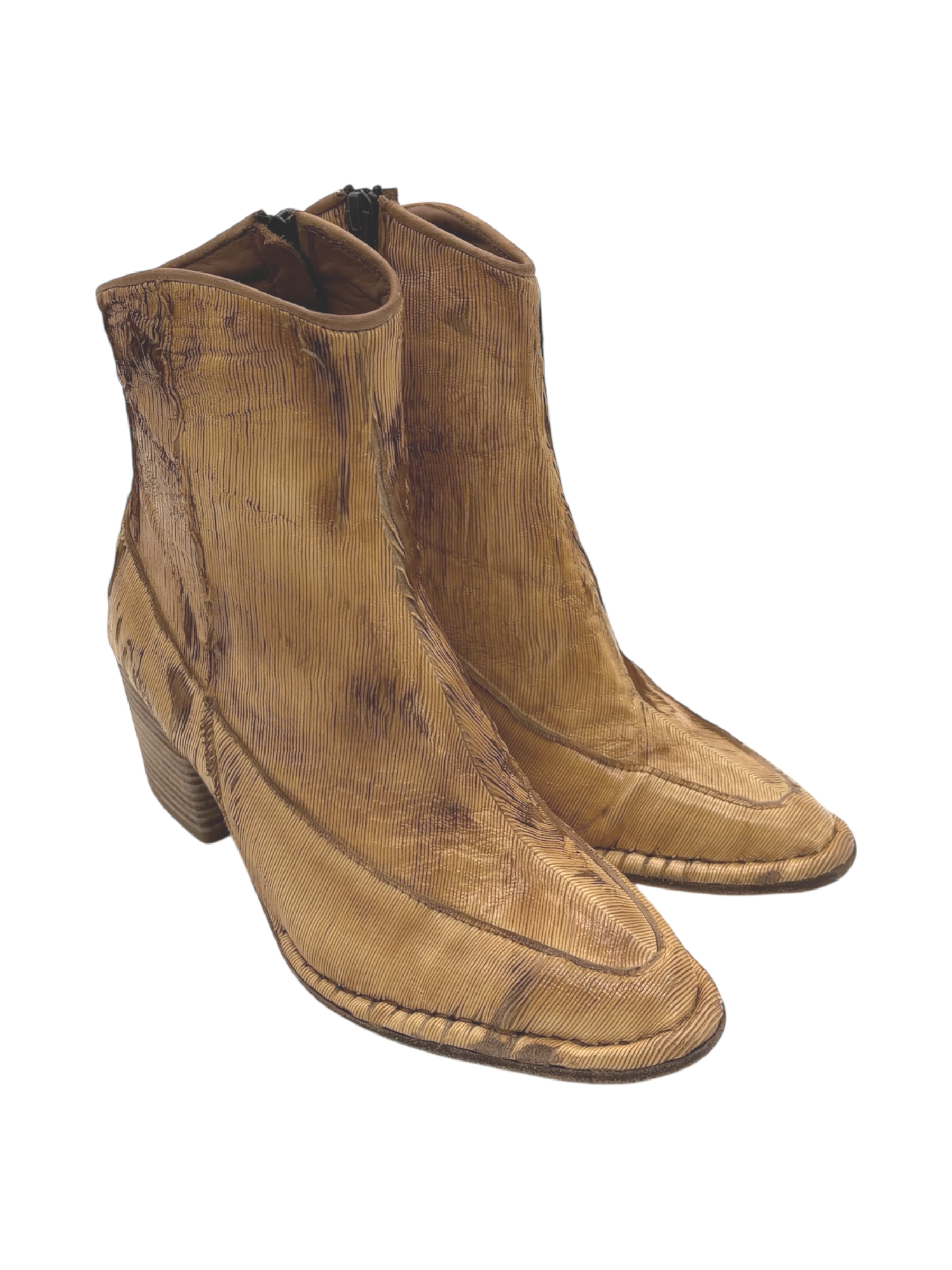 Stivaletto pelle donna Kudetà Intagliato Cognac  -  614503  -