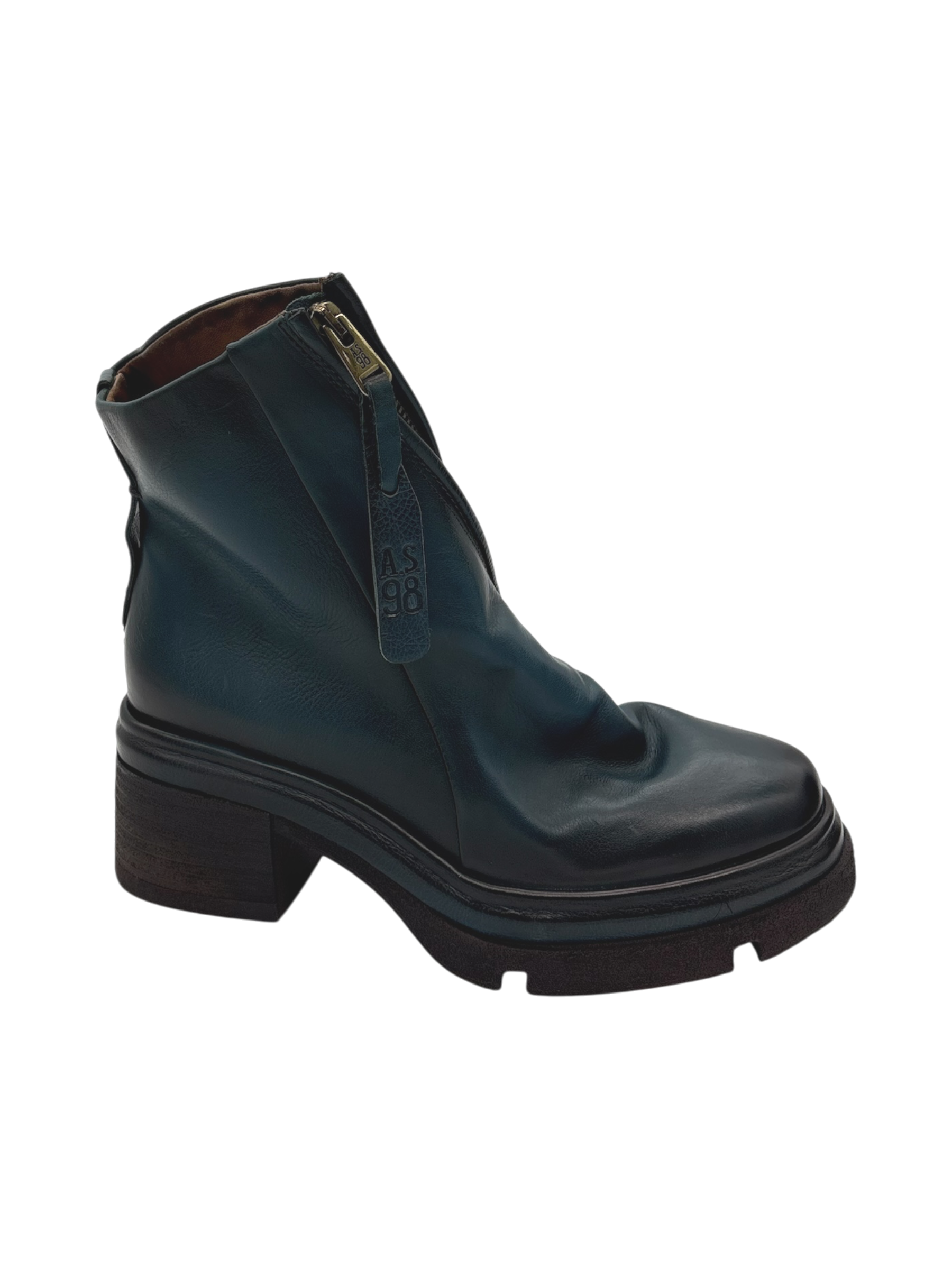 Stivaletto Pelle Donna AS98 Teal A89253