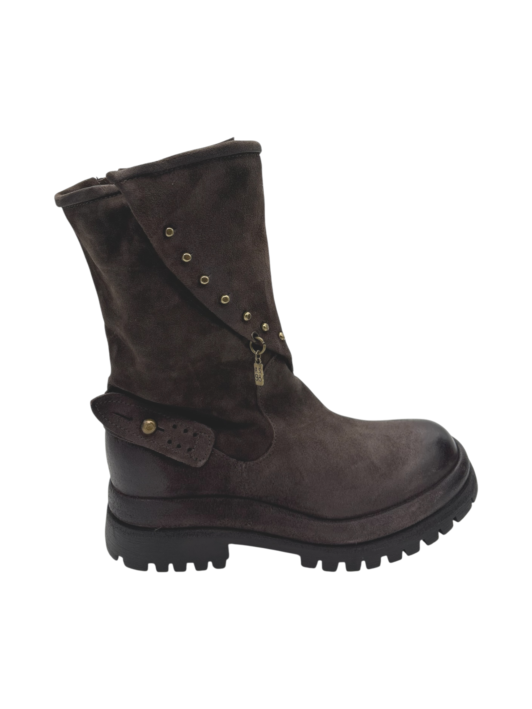 Stivaletto Pelle Donna AS98 Ebano B51236