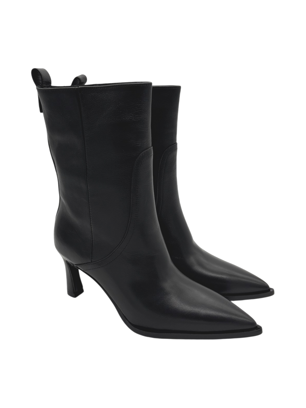 Stivaletto donna Maja by Valery AT134 in pelle nera